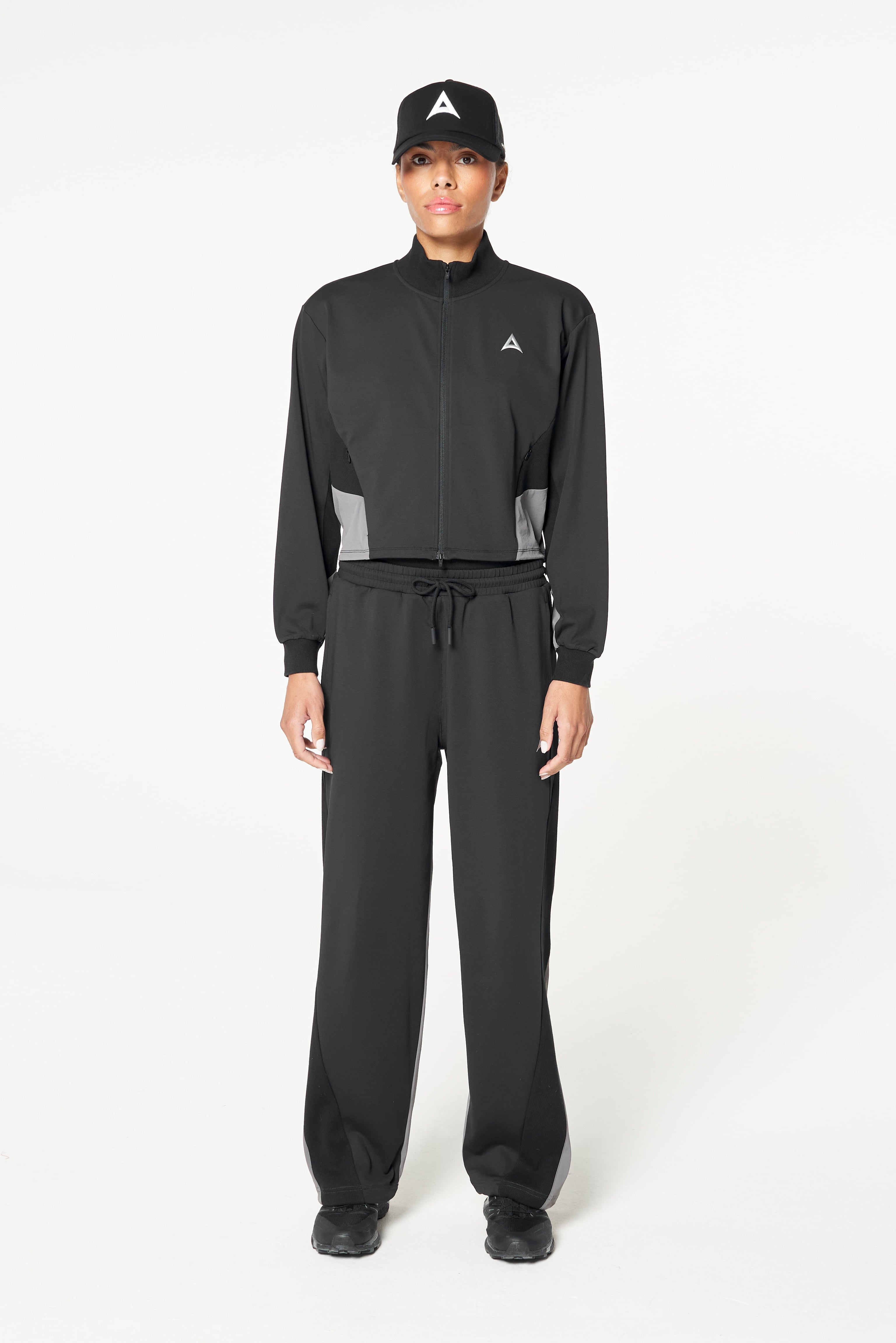 Women's Oversized Track Pants - Black