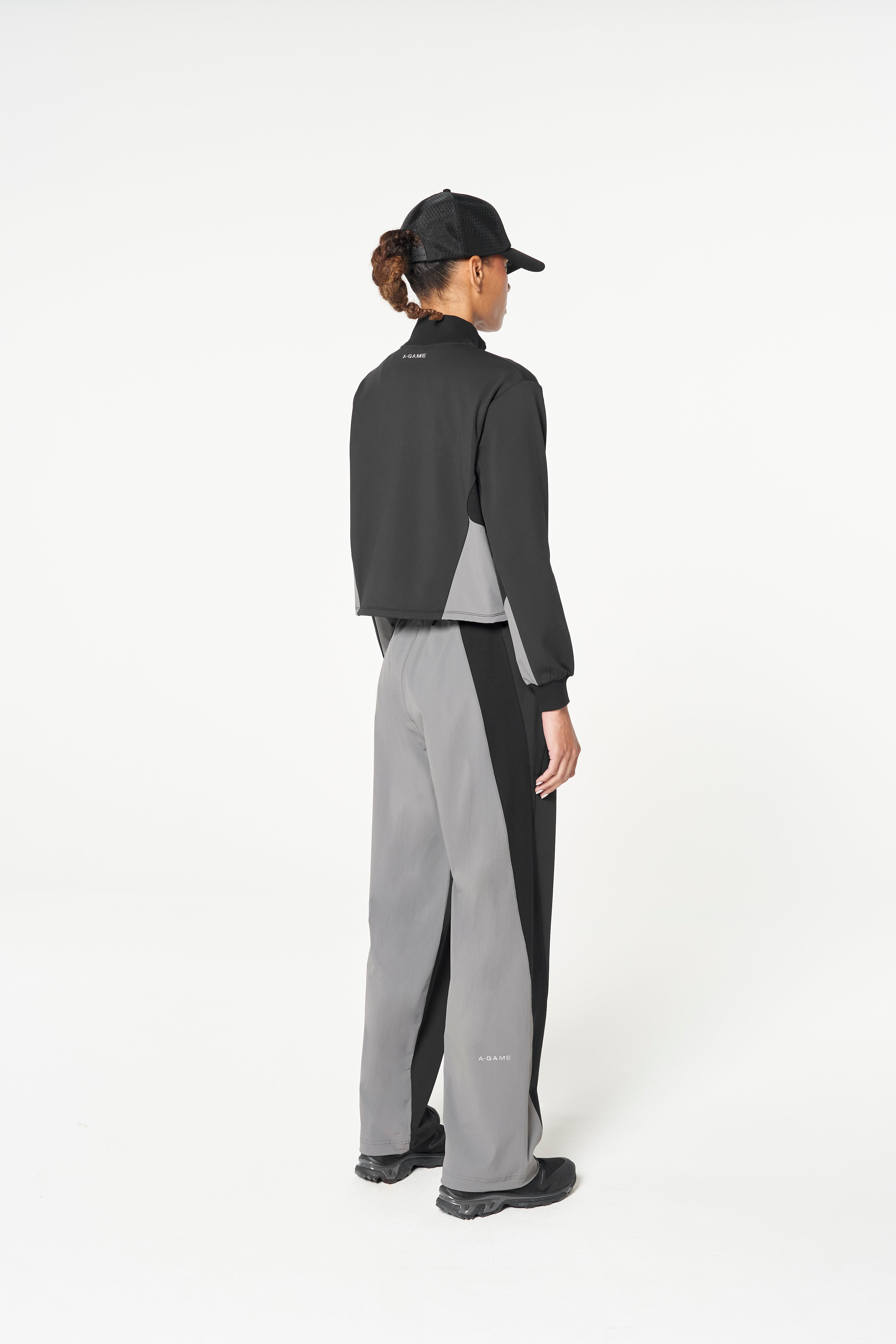 Women's Oversized Track Pants - Black