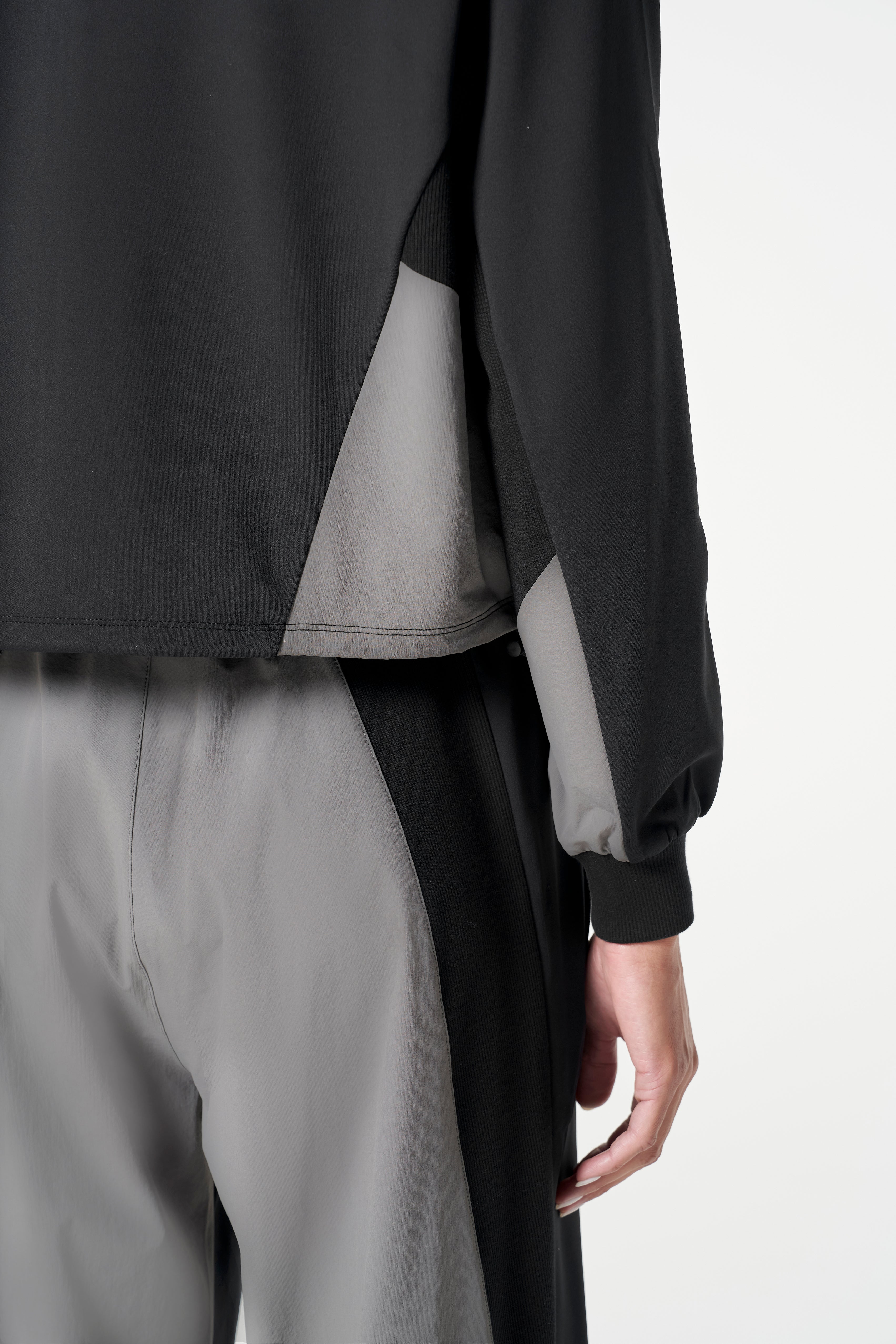 Women's Oversized Track Jacket - Black