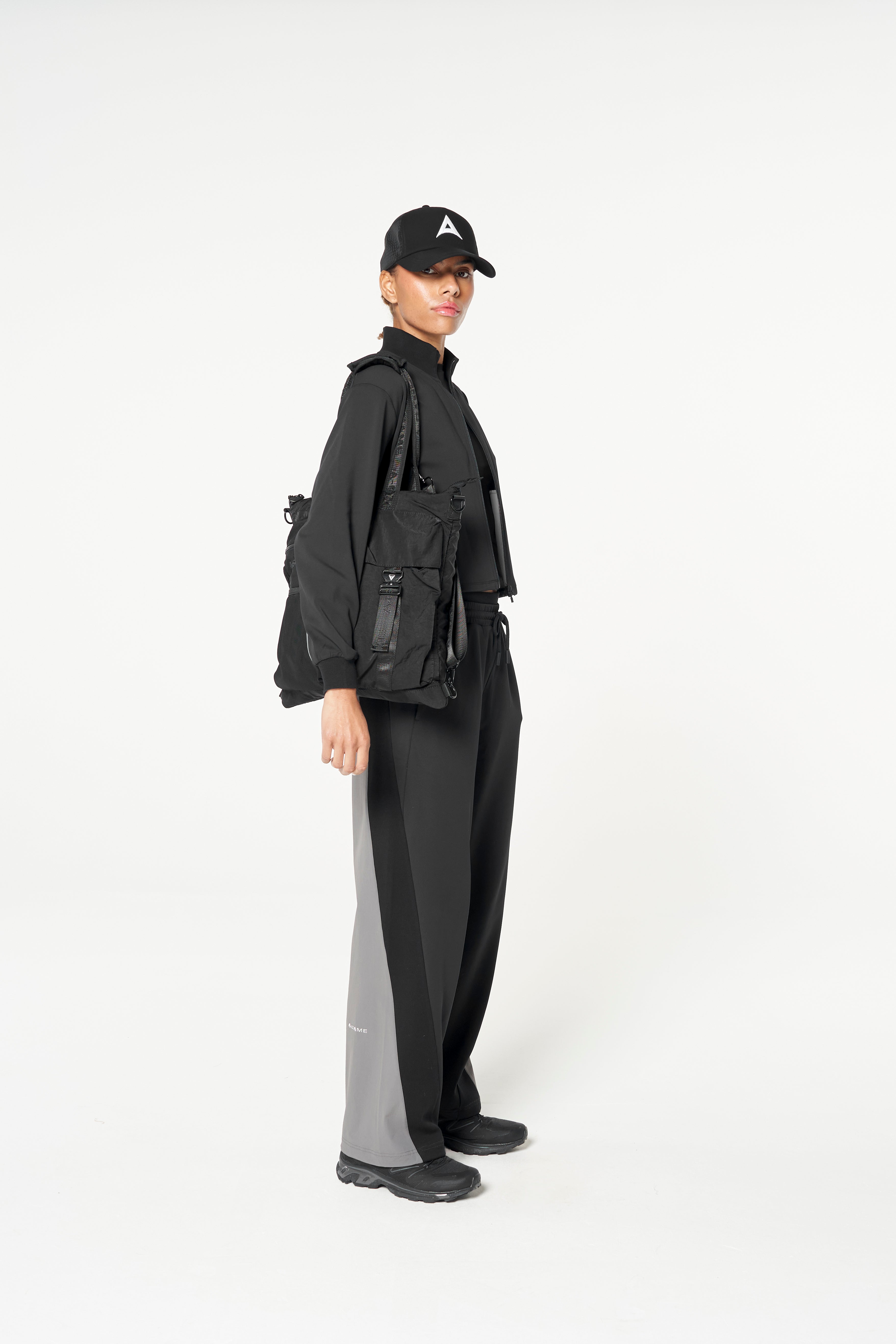 Women's Oversized Track Jacket - Black
