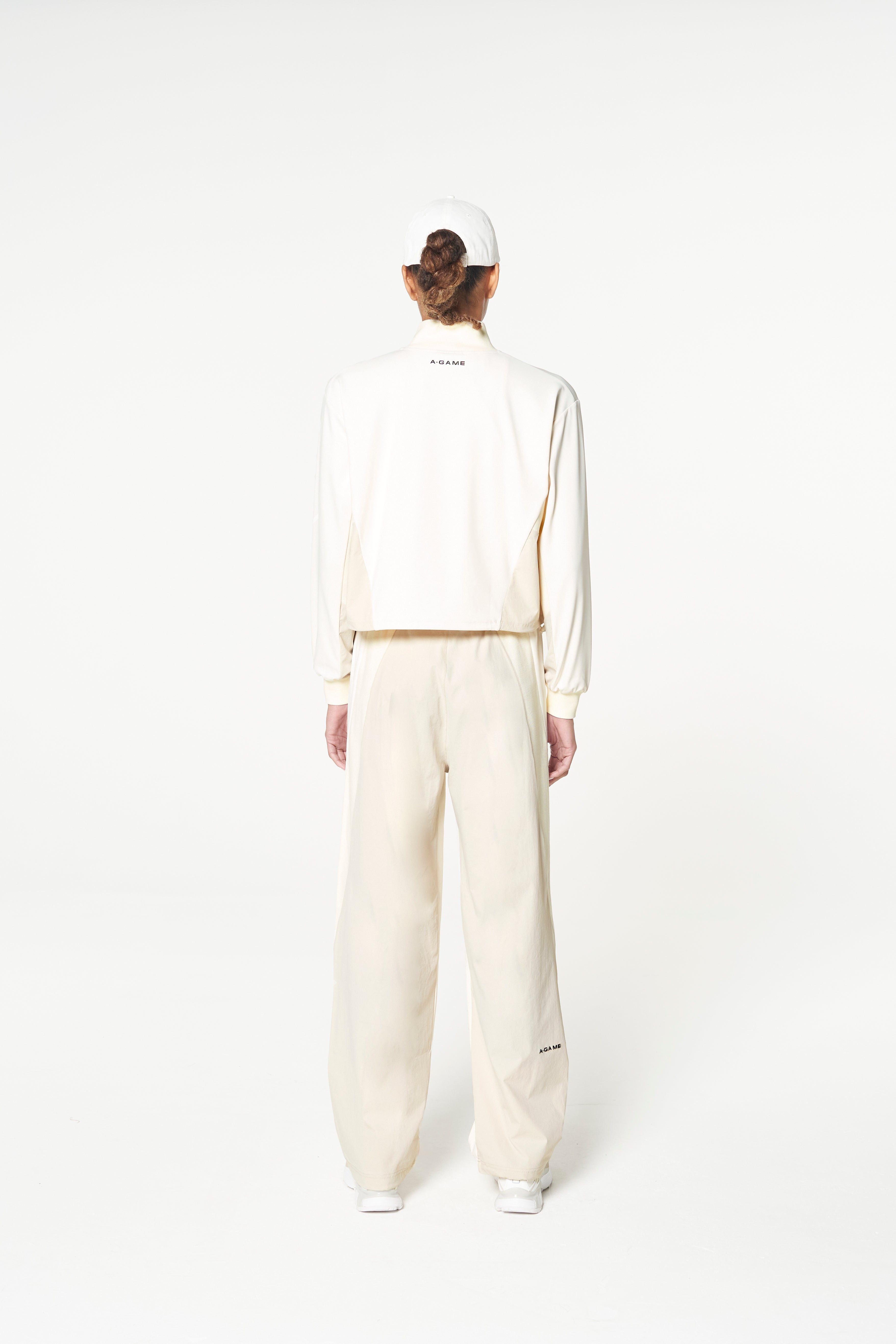 Women's Oversized Track Pants - Ecru