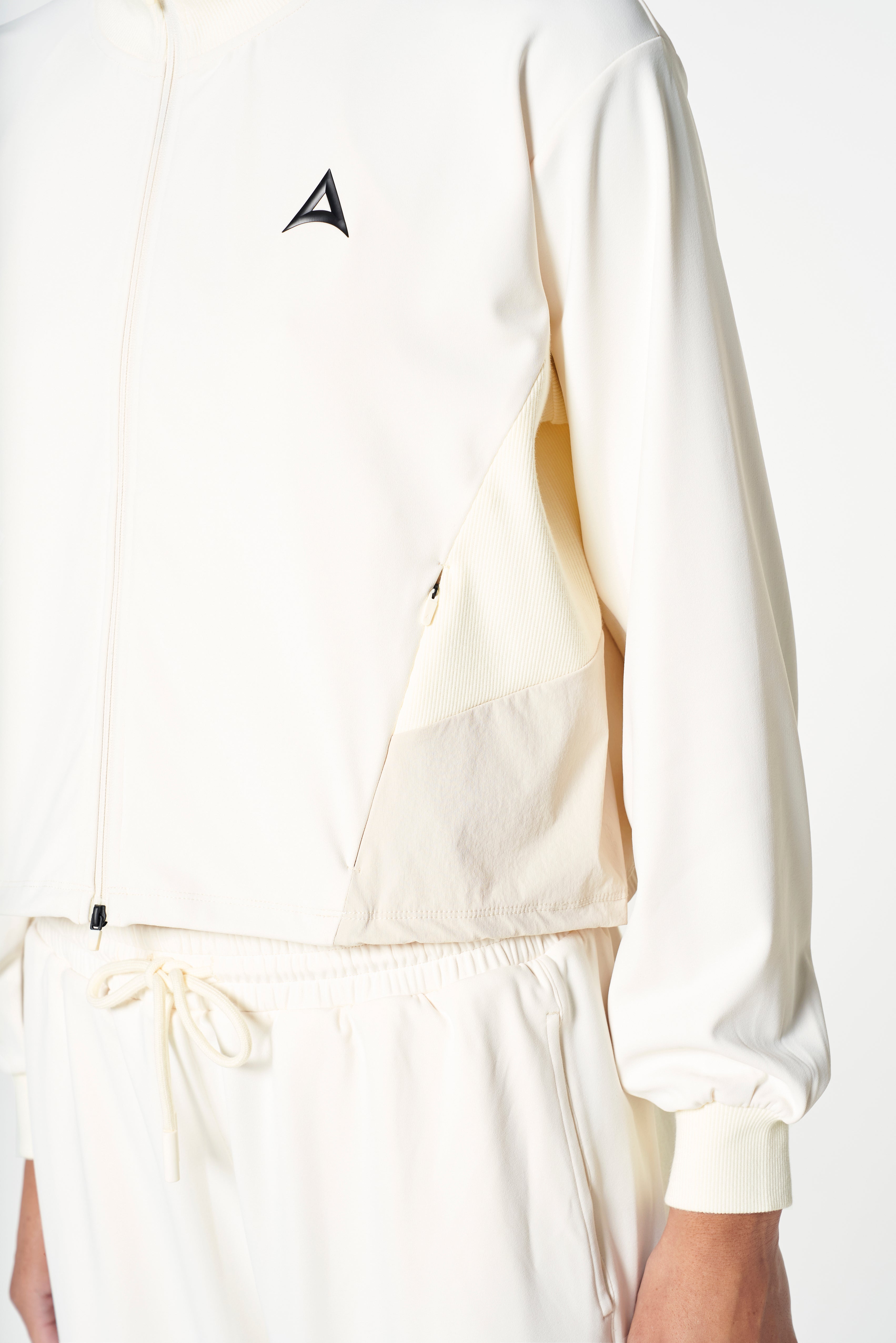 Women's Oversized Track Jacket - Ecru