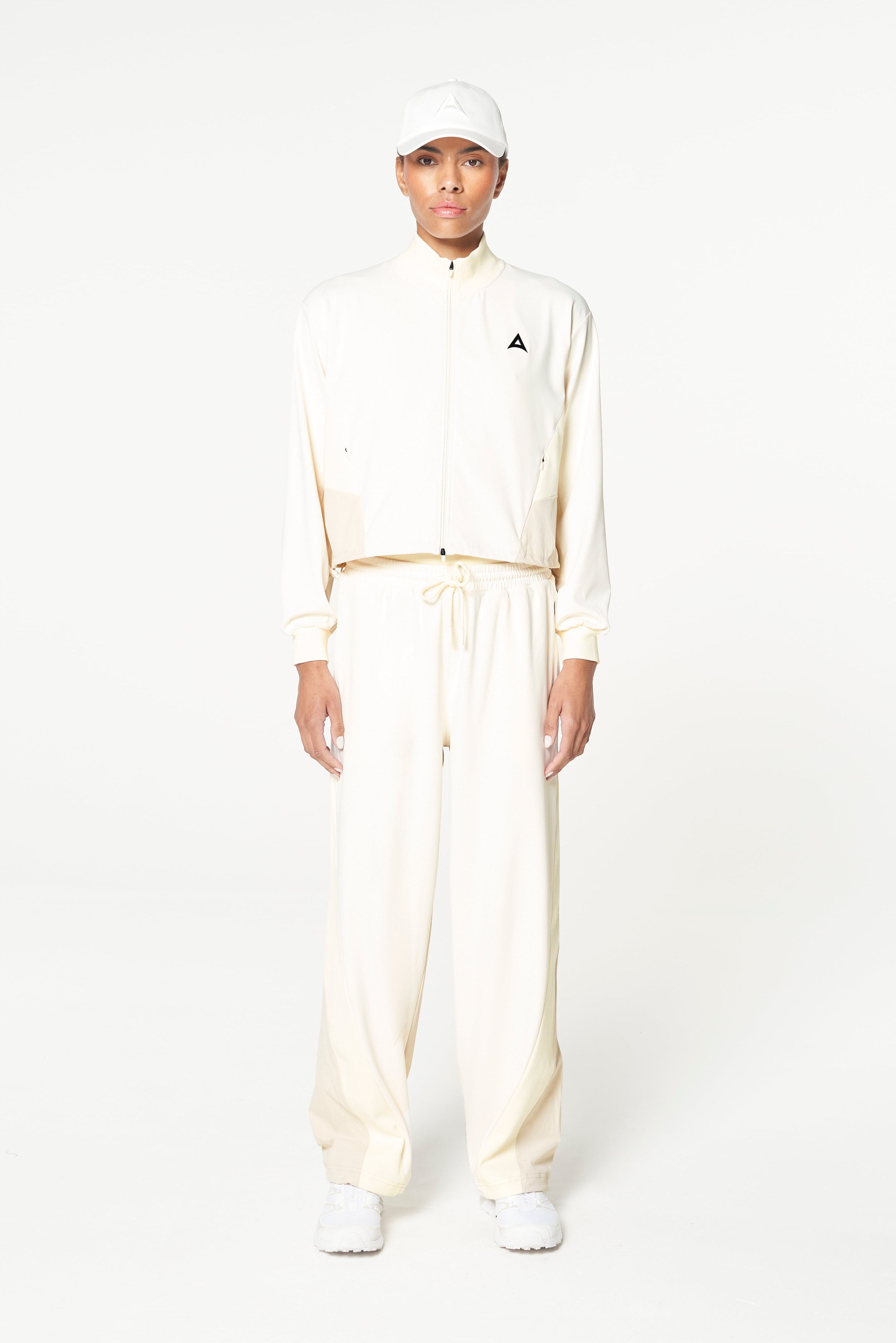 Women's Oversized Track Pants - Ecru