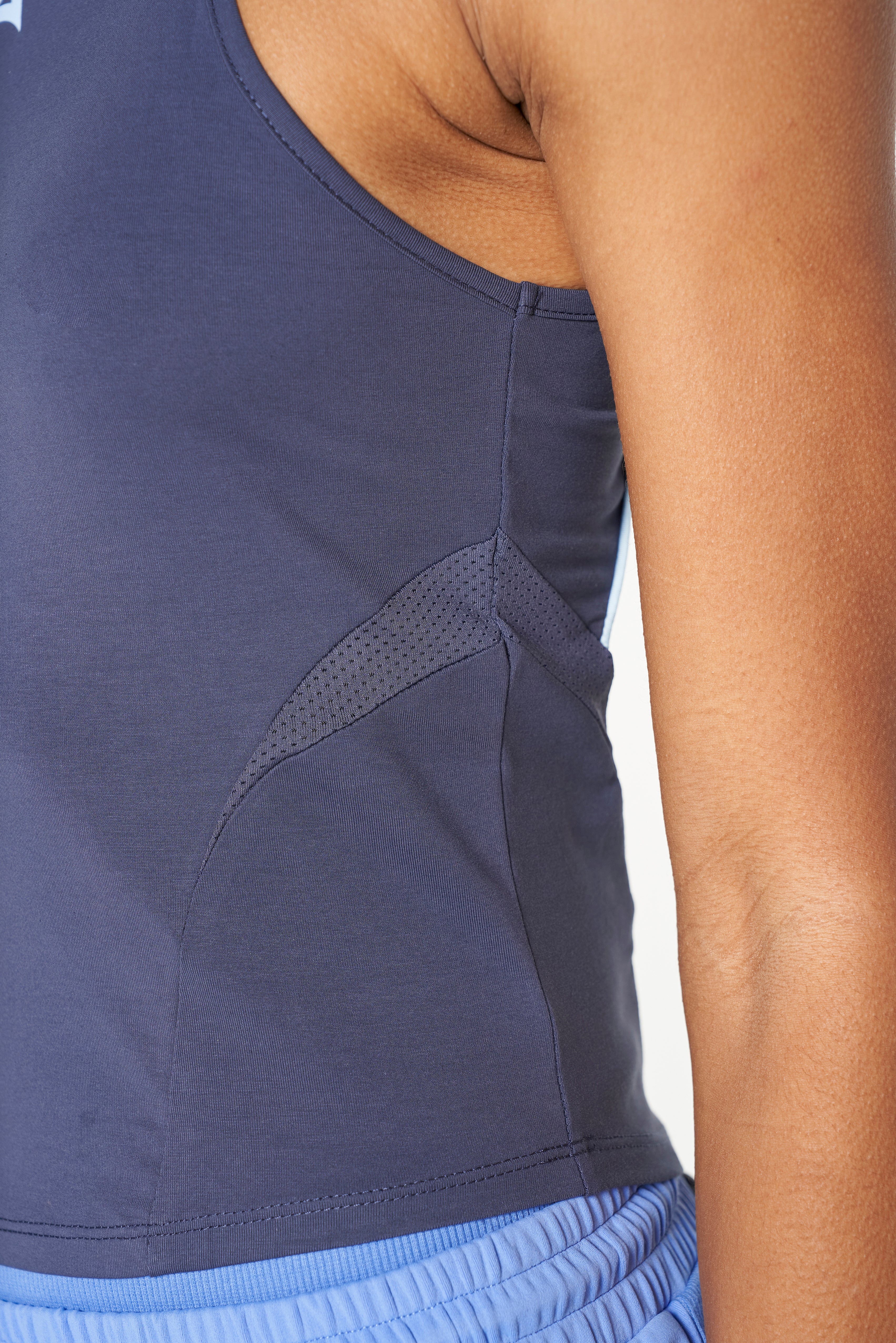 WOMENS LIFEWEAR FITTED HIGH NECK VEST - GREY