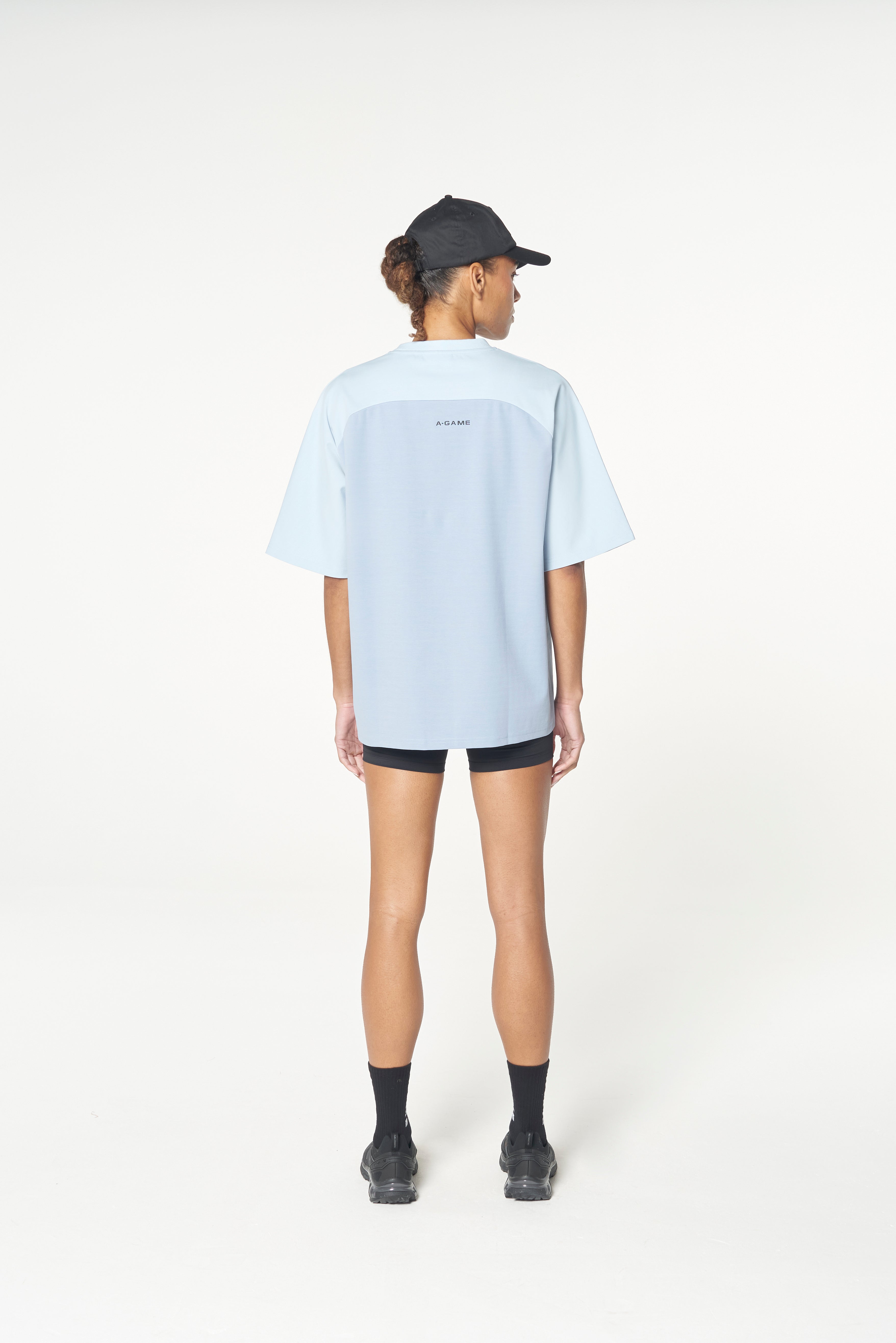 WOMENS LIFEWEAR OVERSIZED T-SHIRT - PALE BLUE