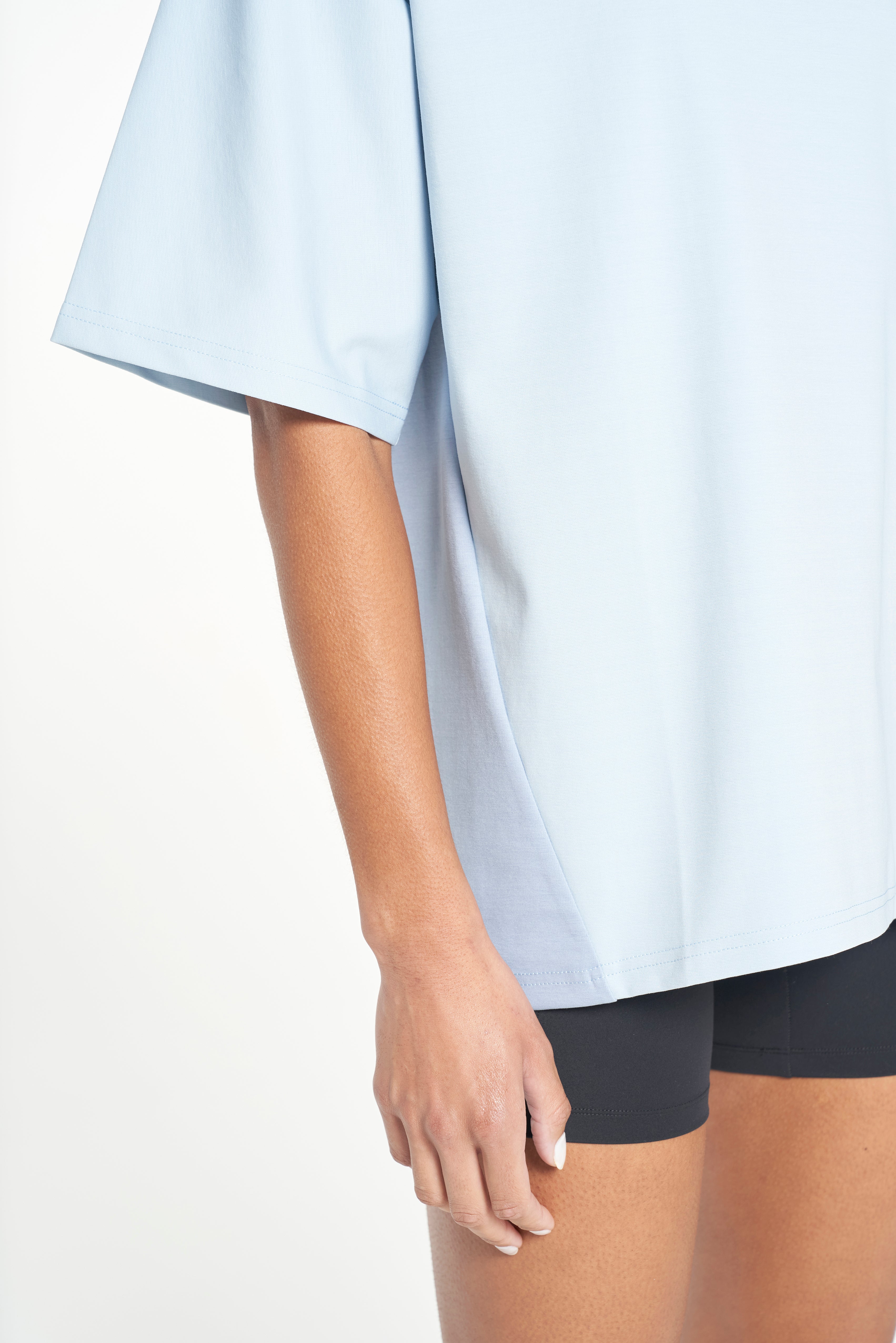 WOMENS LIFEWEAR OVERSIZED T-SHIRT - PALE BLUE