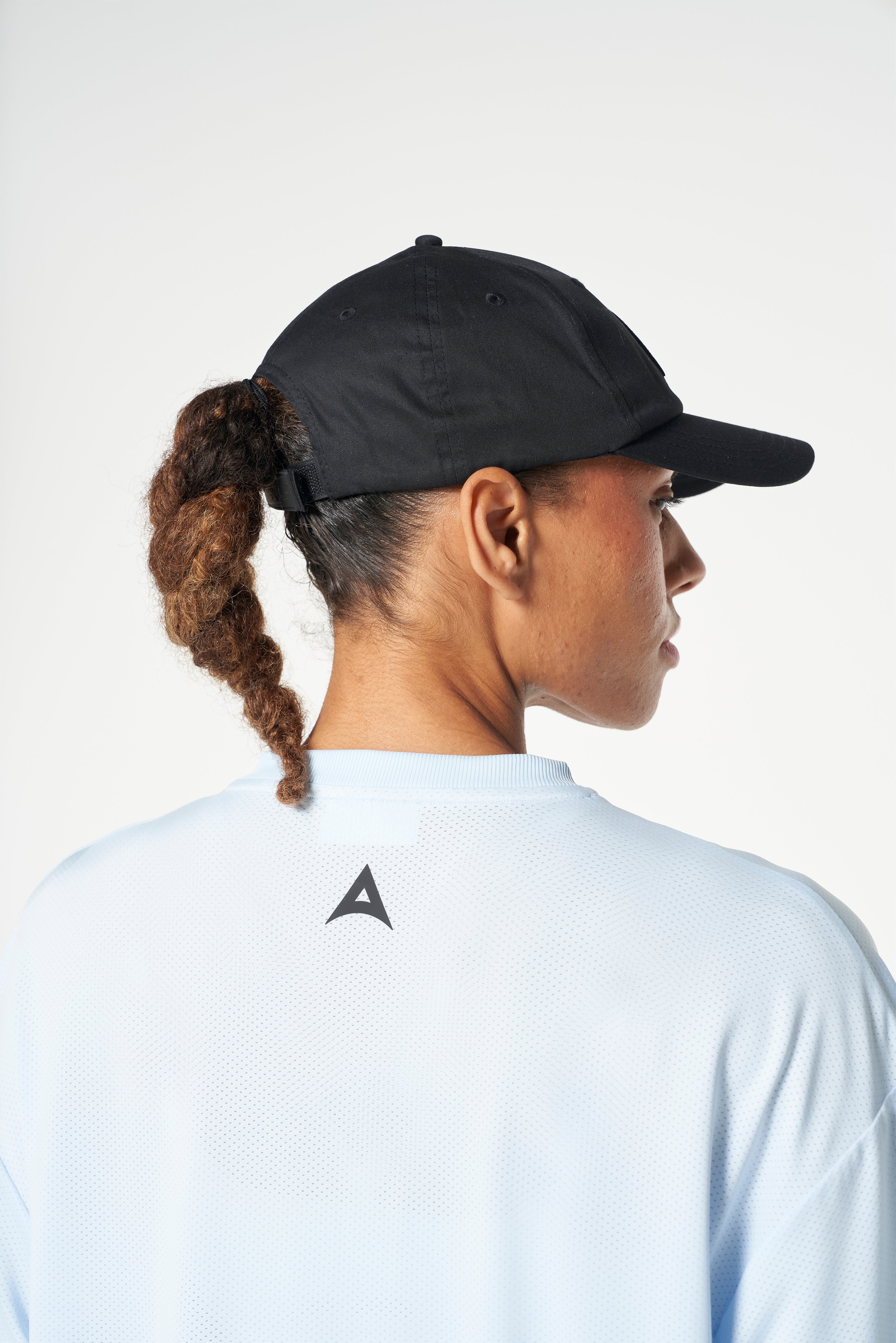 WOMENS LIFEWEAR FOOTBALL T-SHIRT - PALE BLUE