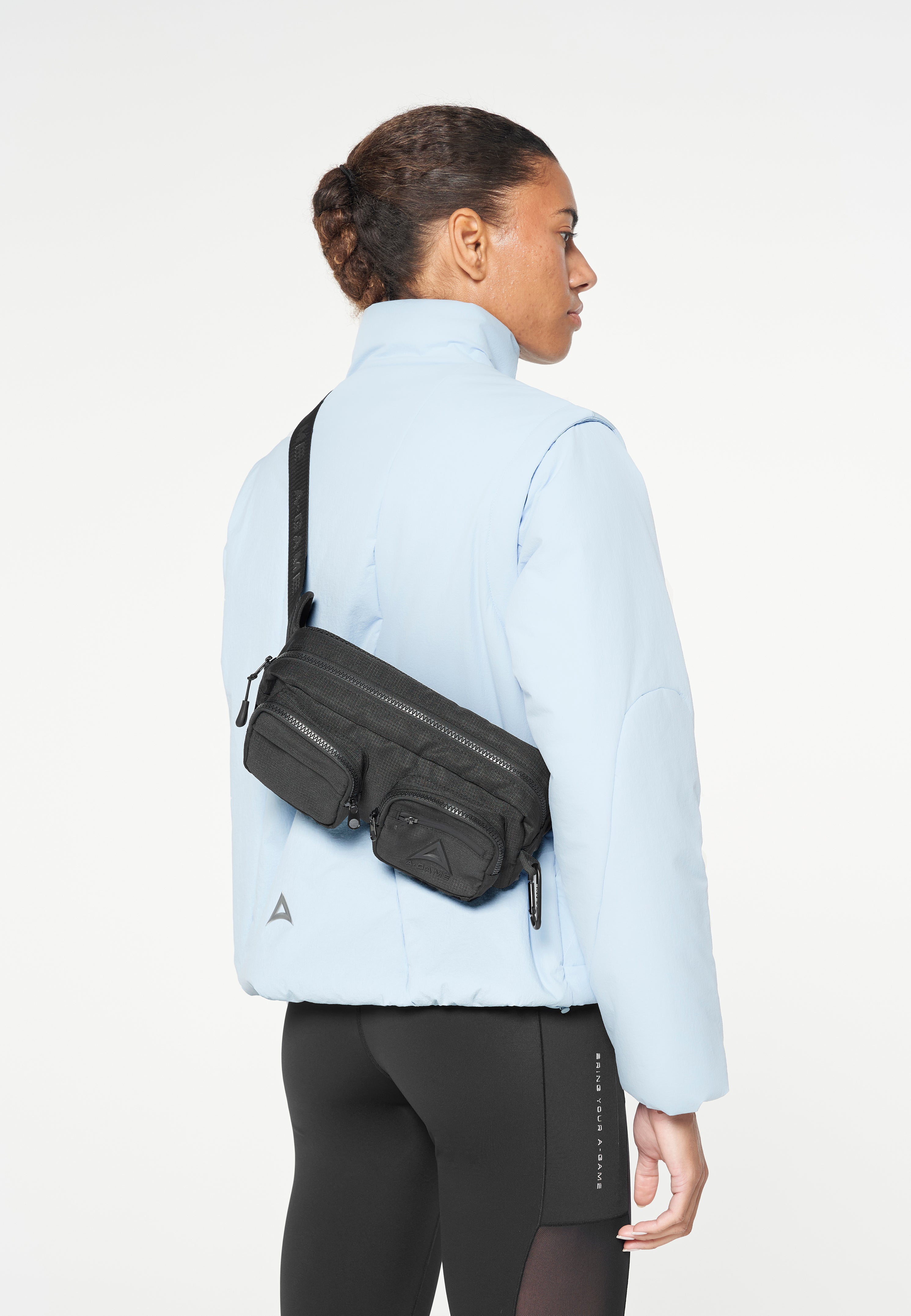 WOMENS LIGHT WEIGHT PADDED JACKET - PALE BLUE