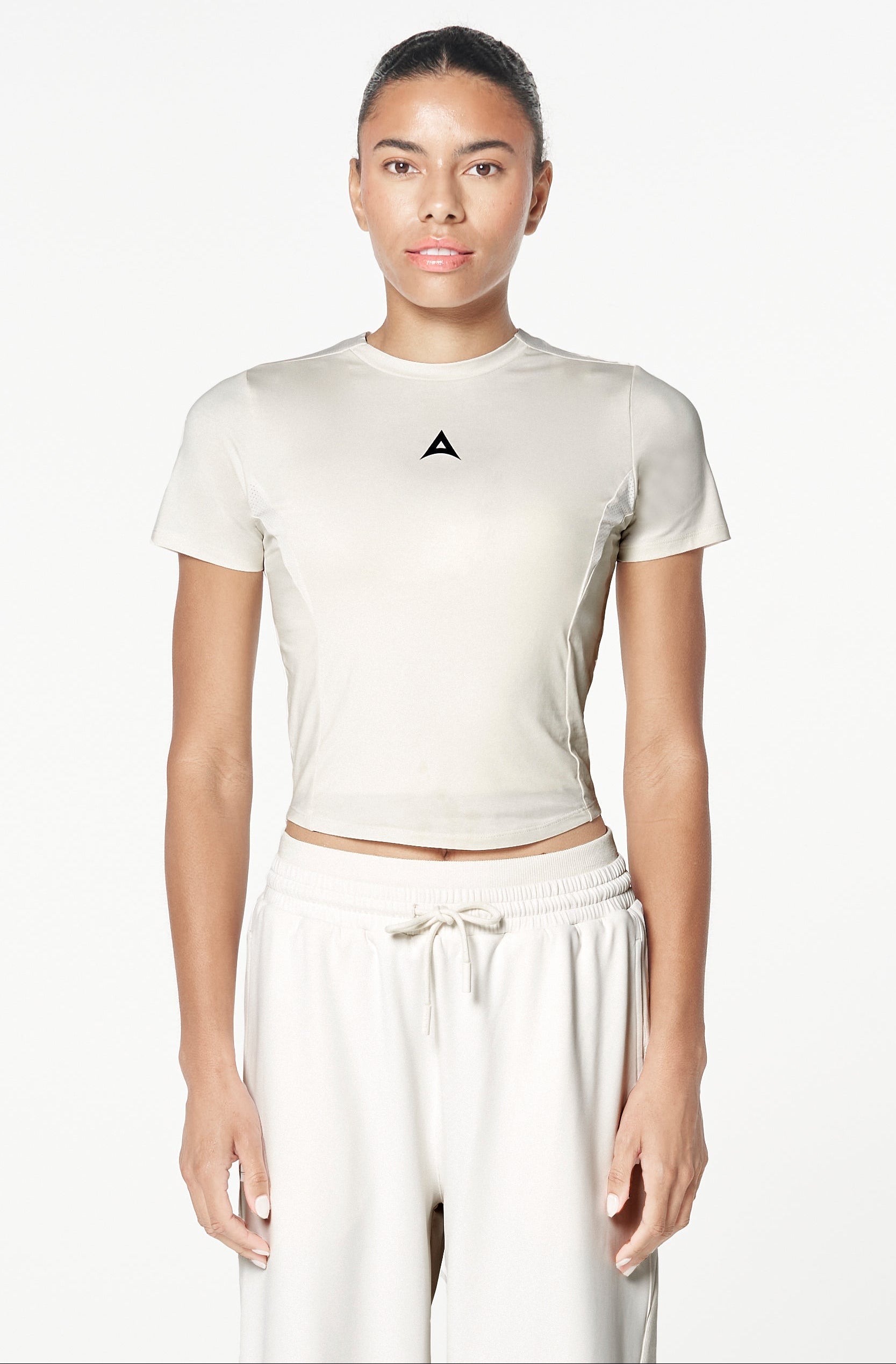 WOMENS LIFEWEAR FITTED T-SHIRT - ECRU