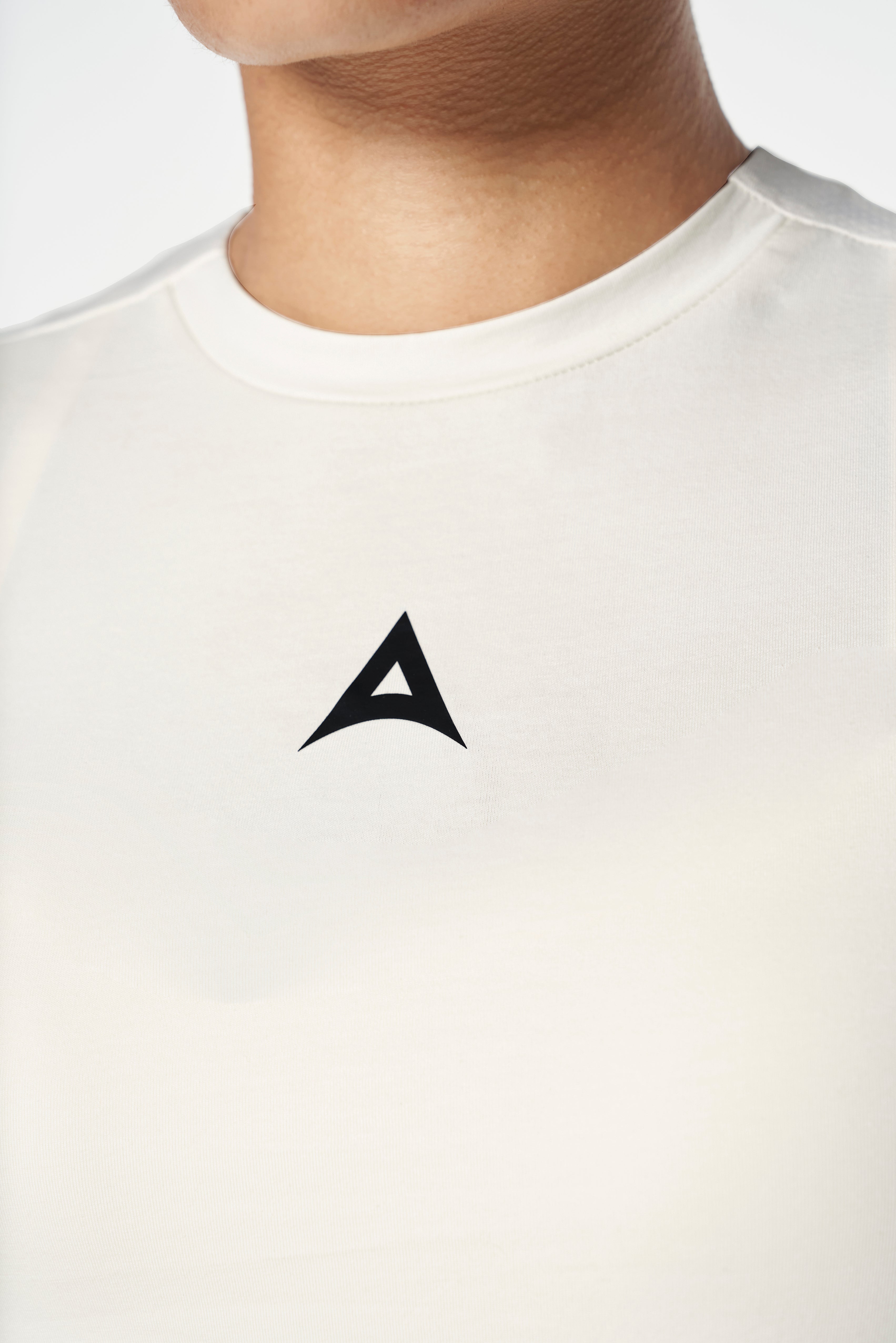 WOMENS LIFEWEAR FITTED T-SHIRT - ECRU