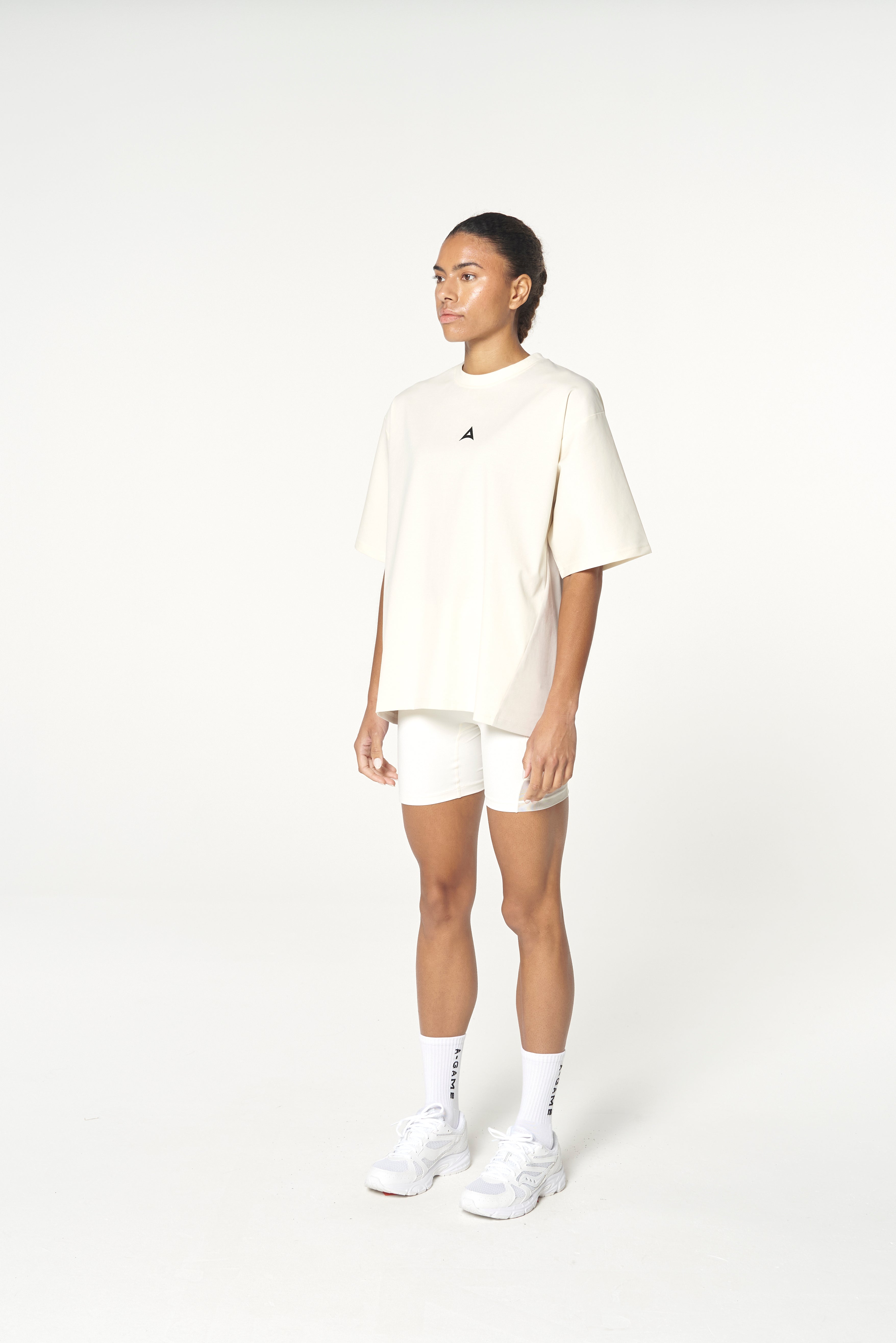WOMENS LIFEWEAR OVERSIZED T-SHIRT - ECRU