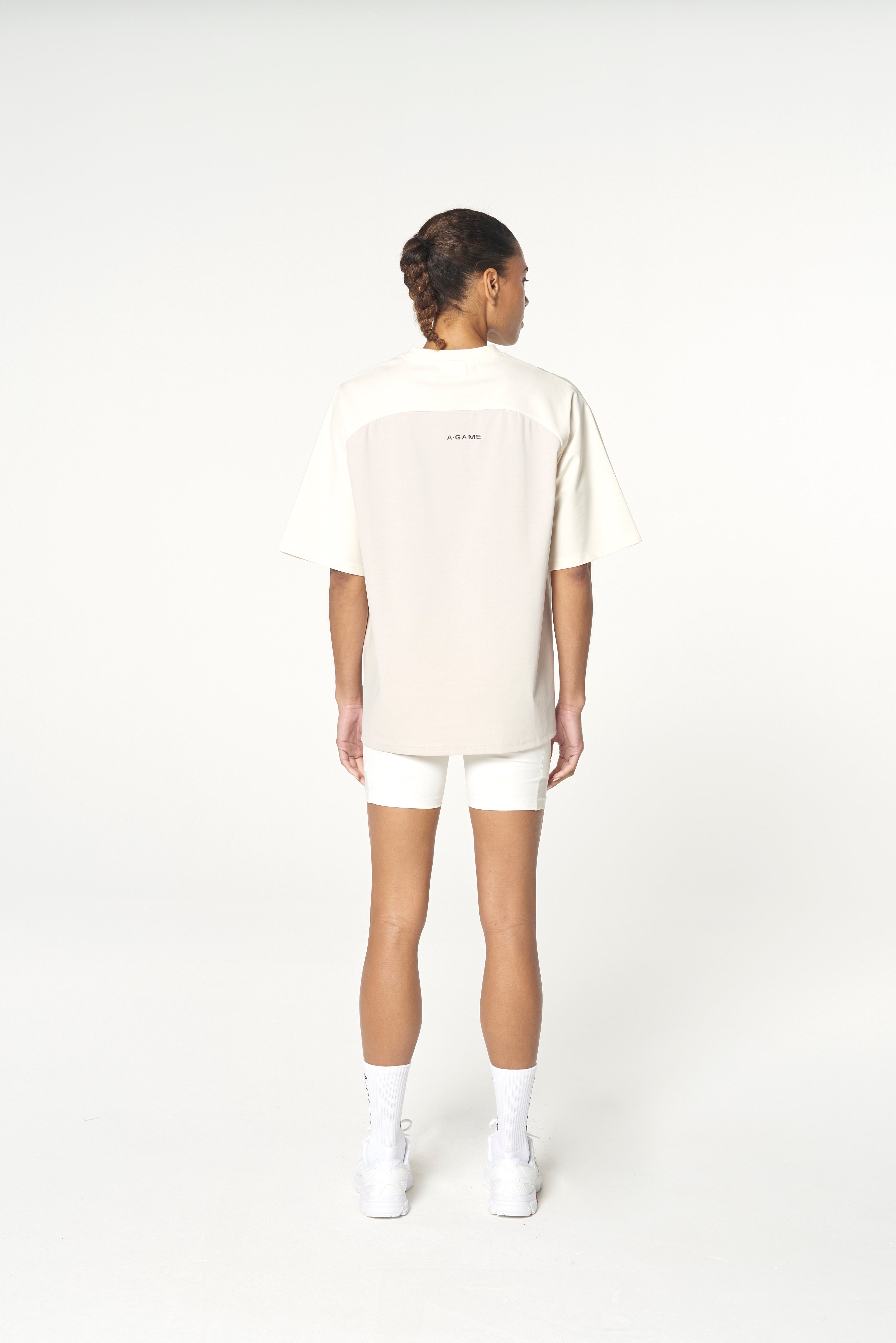 WOMENS LIFEWEAR OVERSIZED T-SHIRT - ECRU