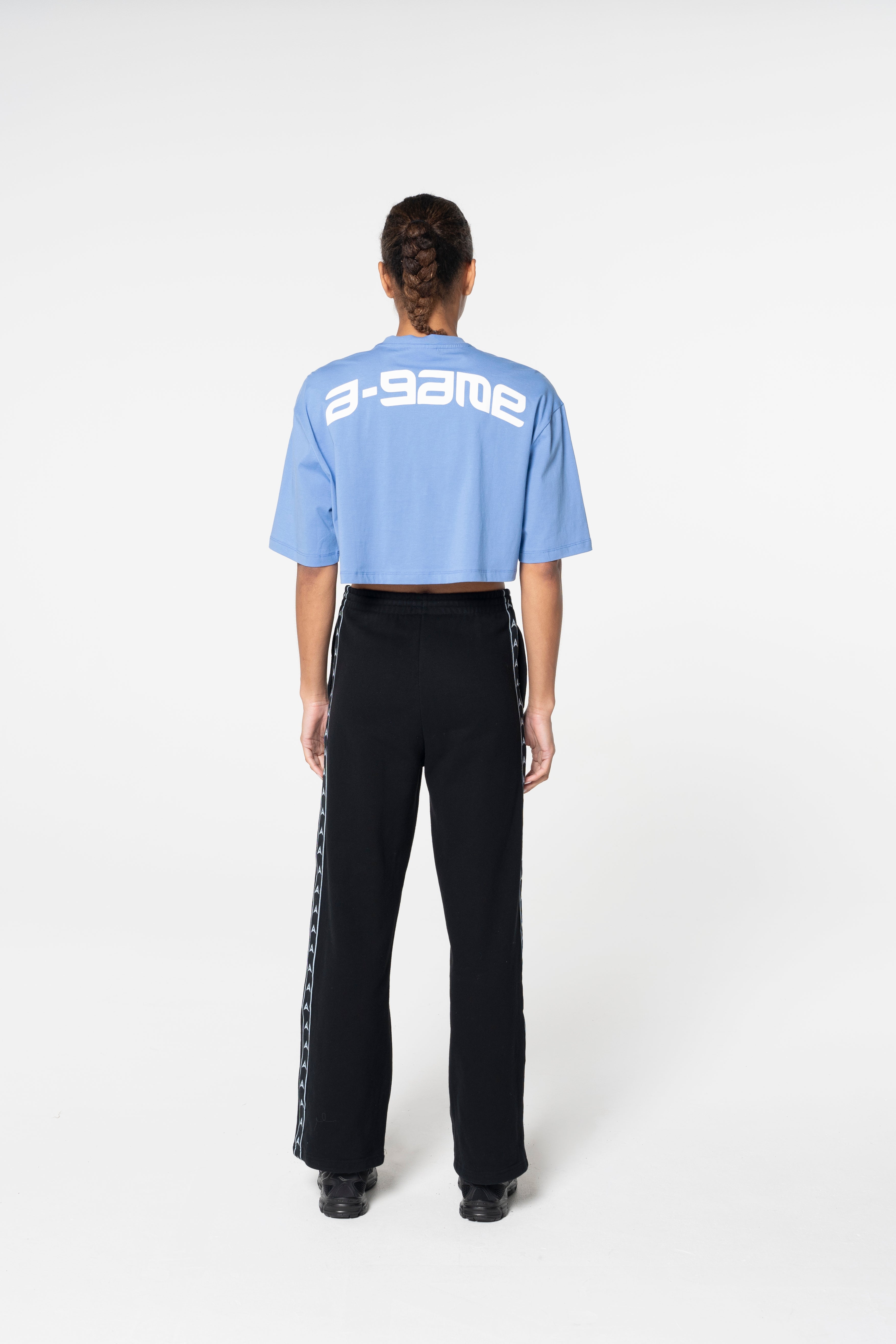 Women's Cropped Graphic T-Shirt - Cornflower