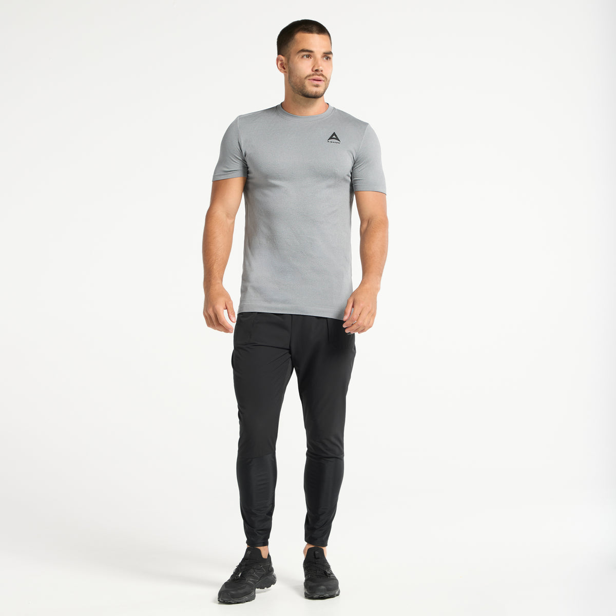 Men's Seamless T-Shirt - Steel Grey