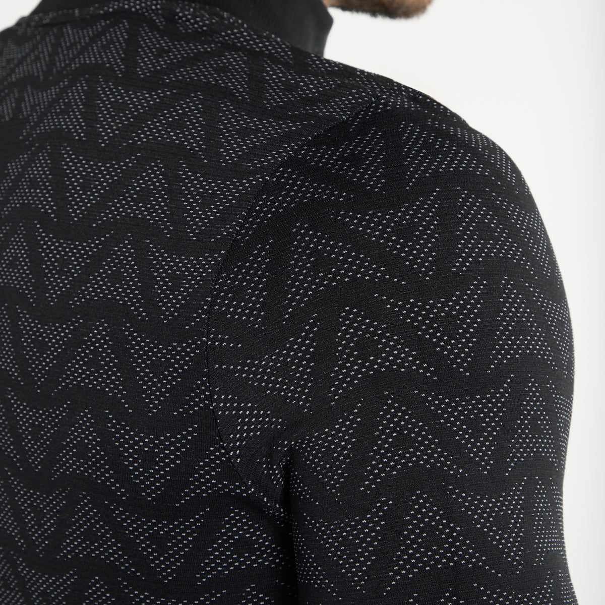 Men's Seamless Long Sleeve Top - Black