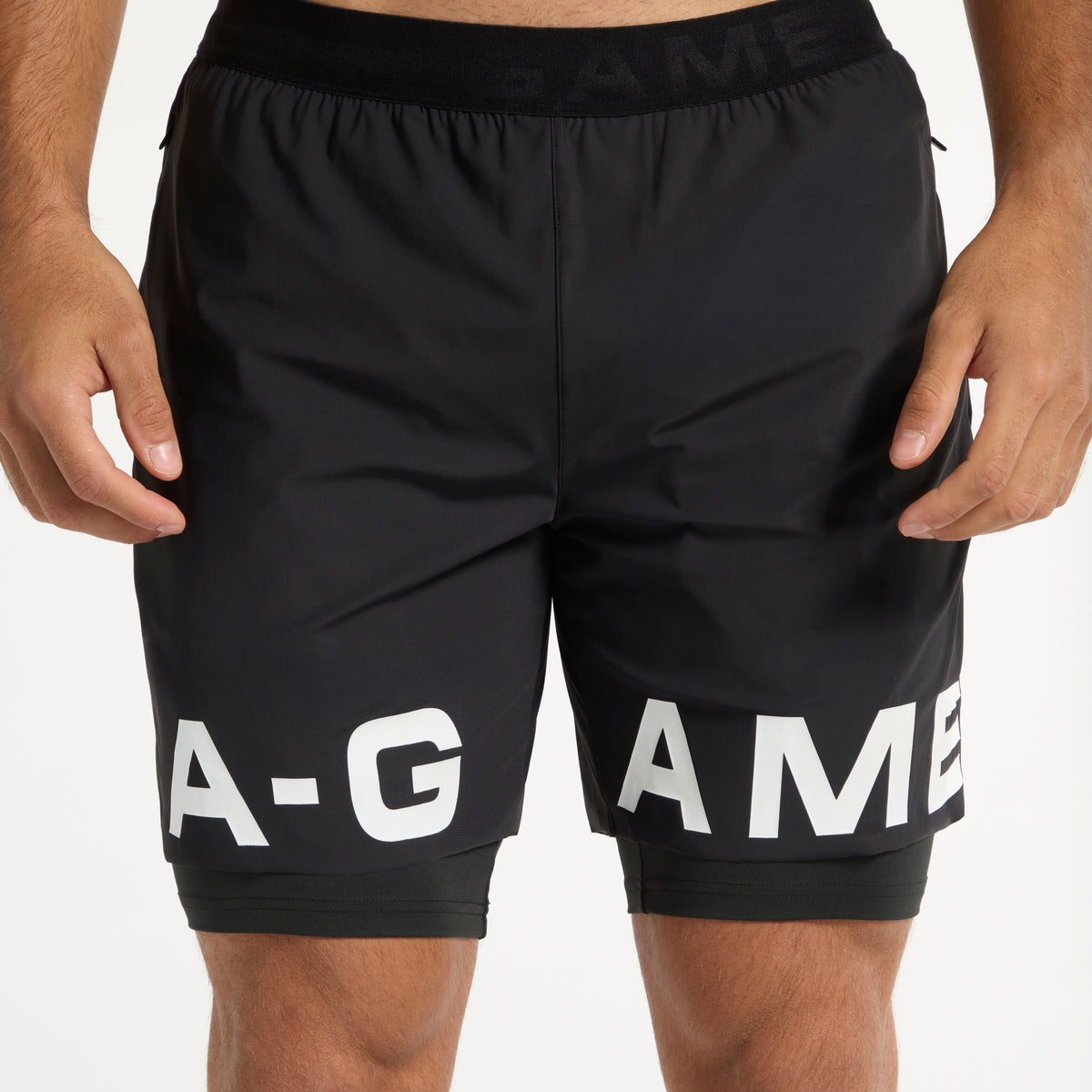 Men's 2-in-1 Shorts - Black
