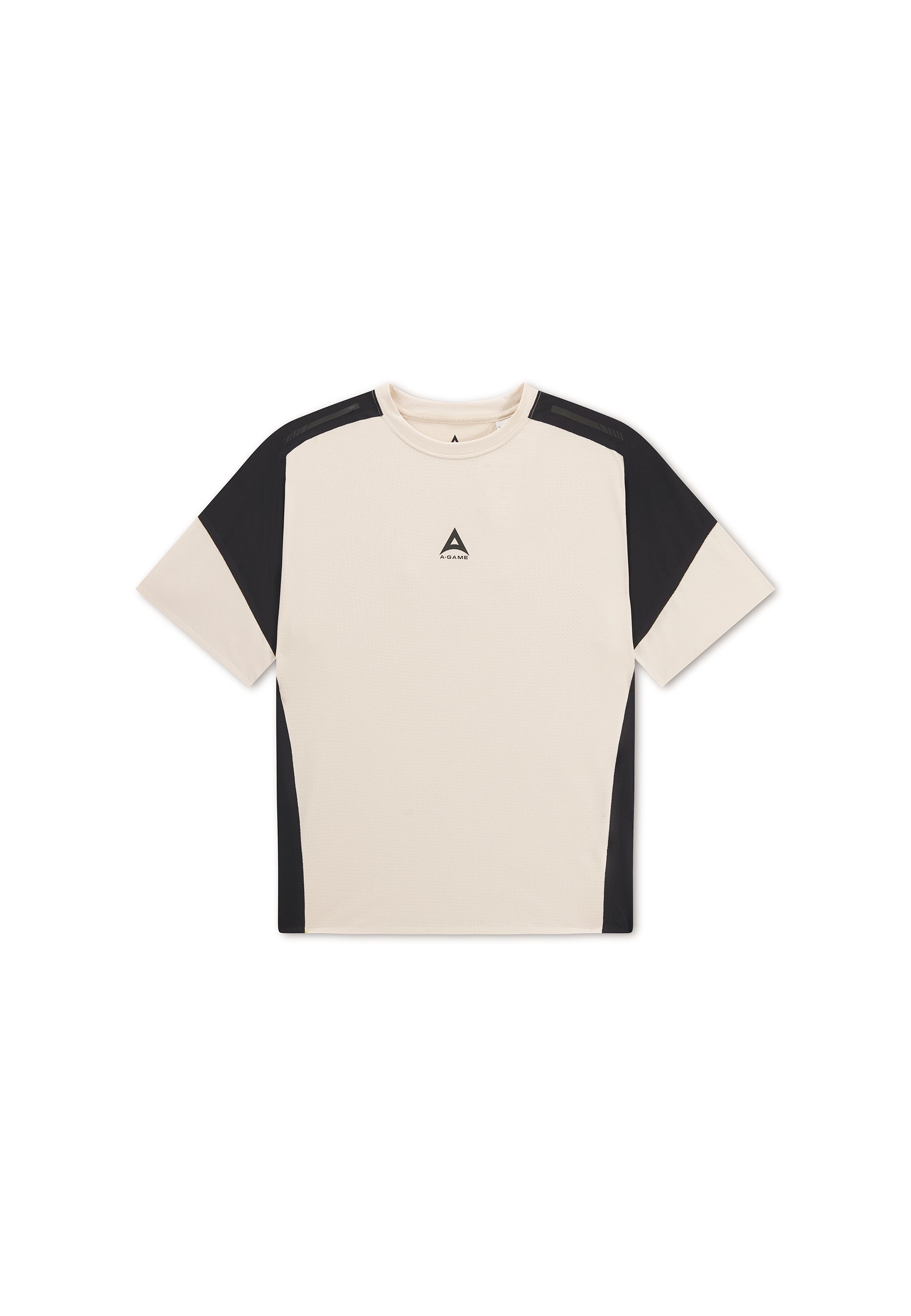 Men's Mesh T-Shirt - Beige / Black