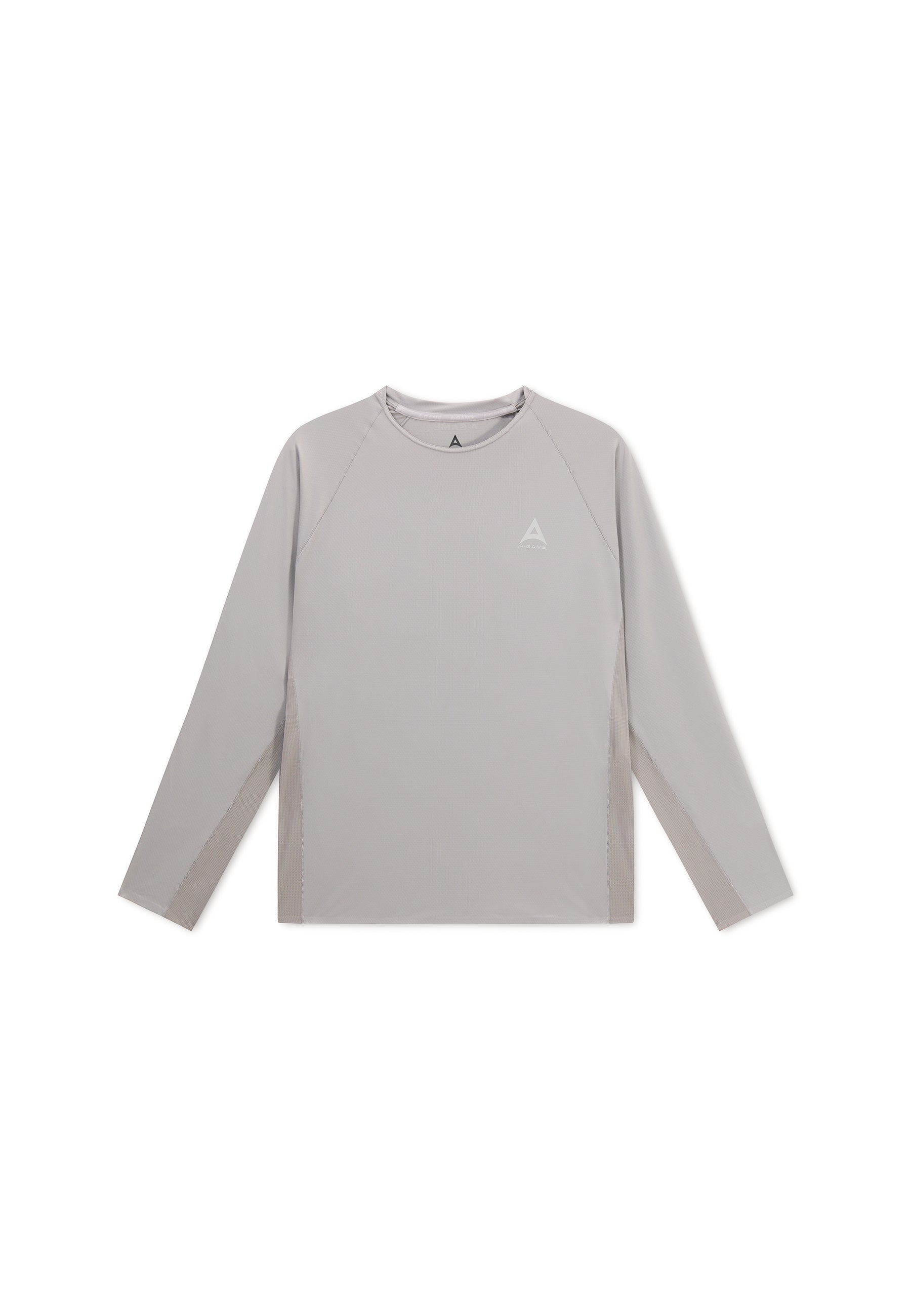 Men's Mesh Long Sleeve T-Shirt - Grey