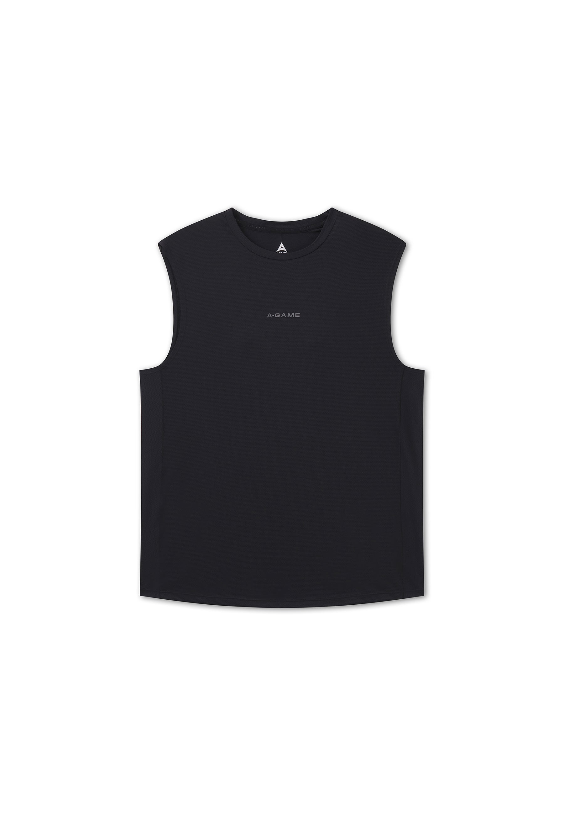 Men's Mesh Panelled Tank - Black