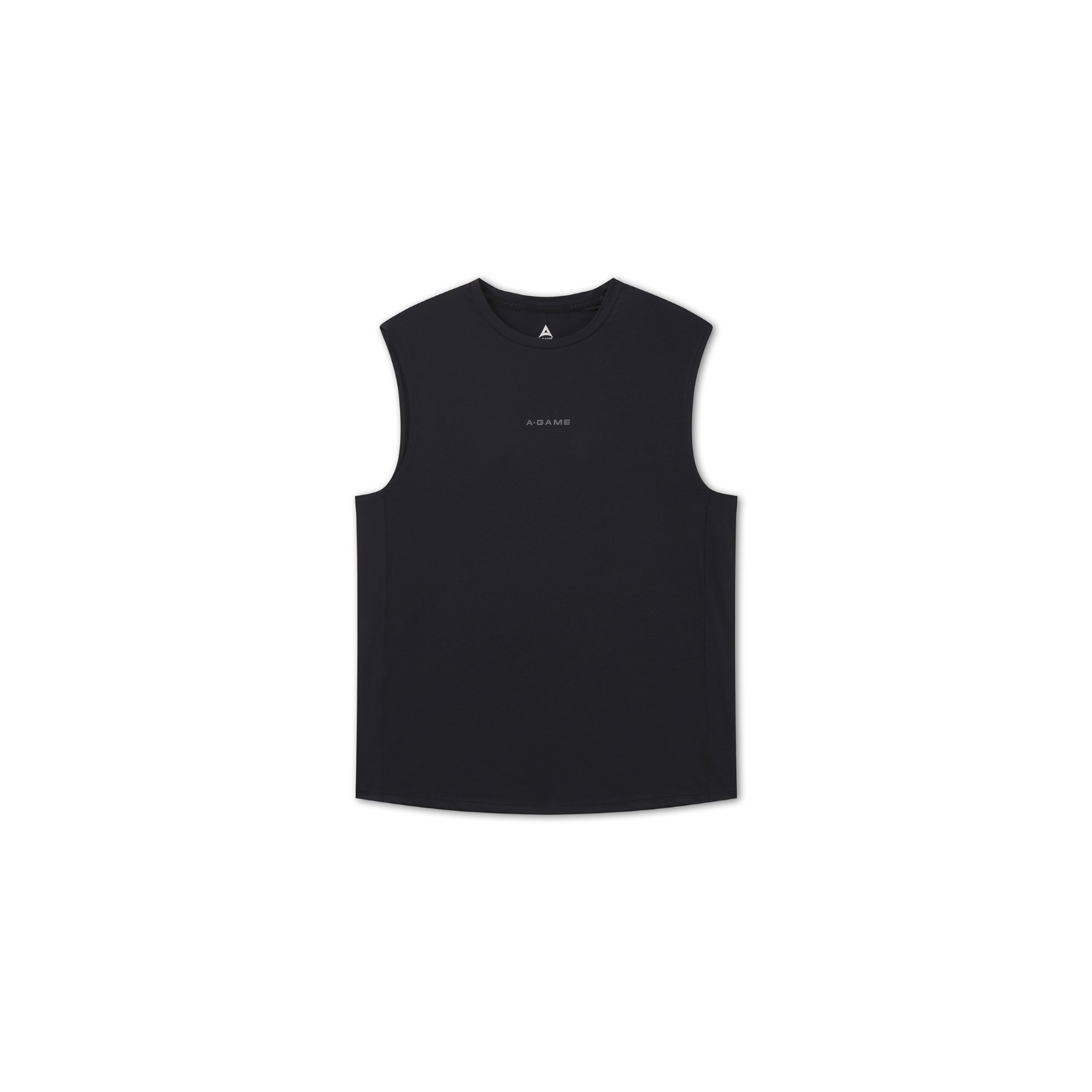 Men's Mesh Panelled Tank - Black