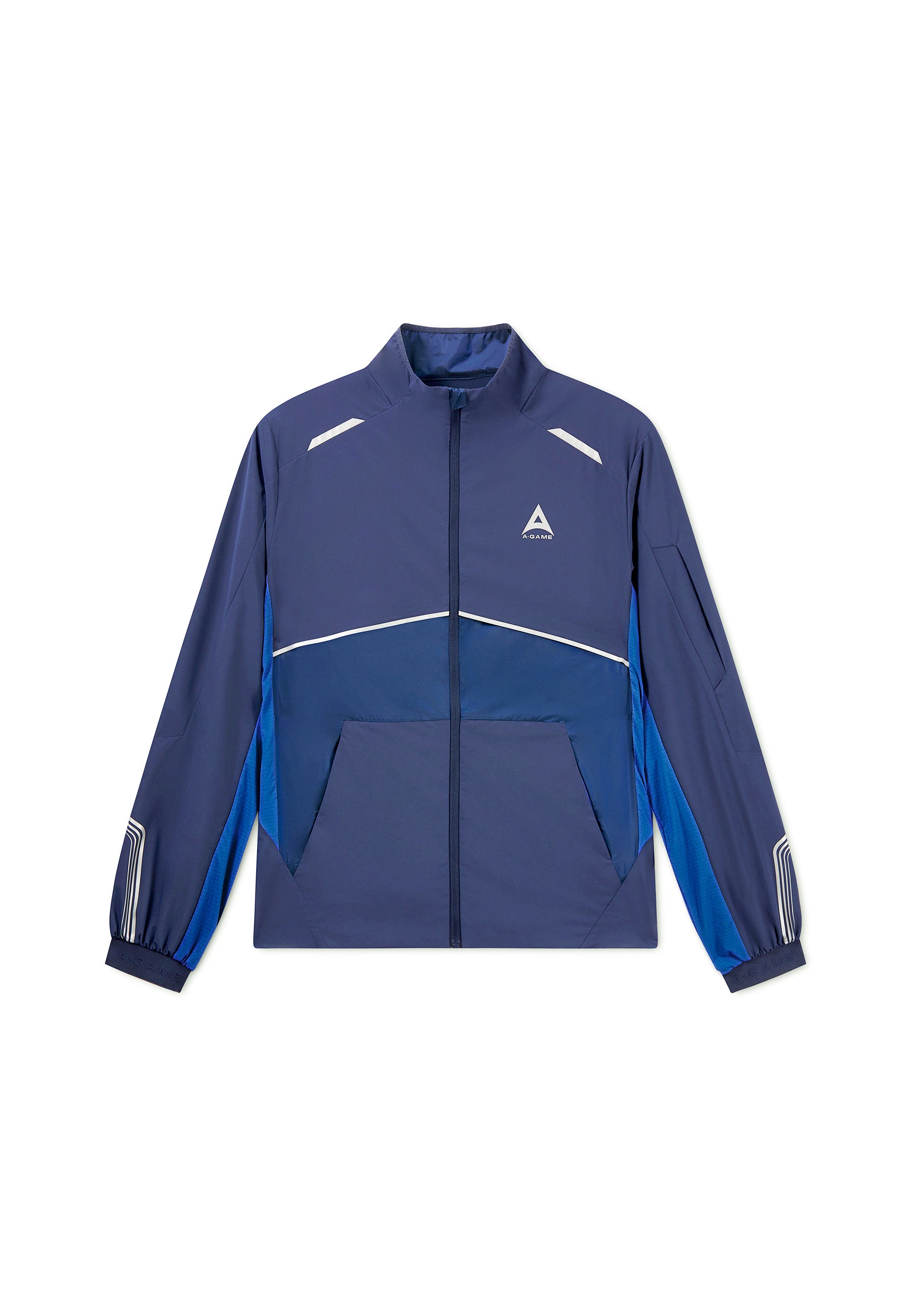 MENS LIGHTWEIGHT WINDBREAKER JACKET - NAVY / COBALT BLUE