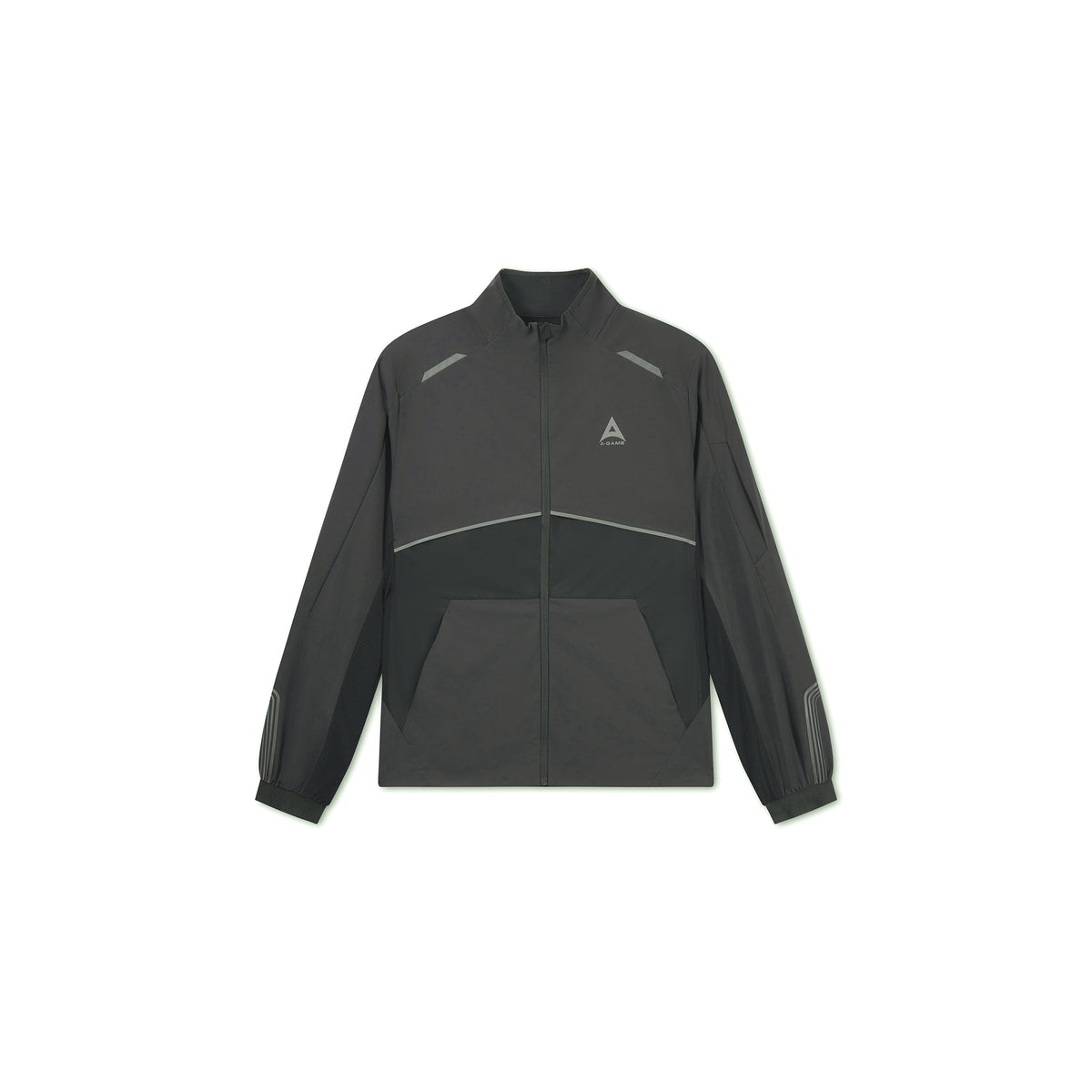 Men's Lightweight Windbreaker Jacket - Dk Charcoal / Black