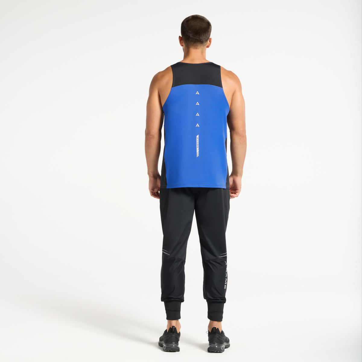 Men's Mesh Panel Vest - Cobalt Blue / Black