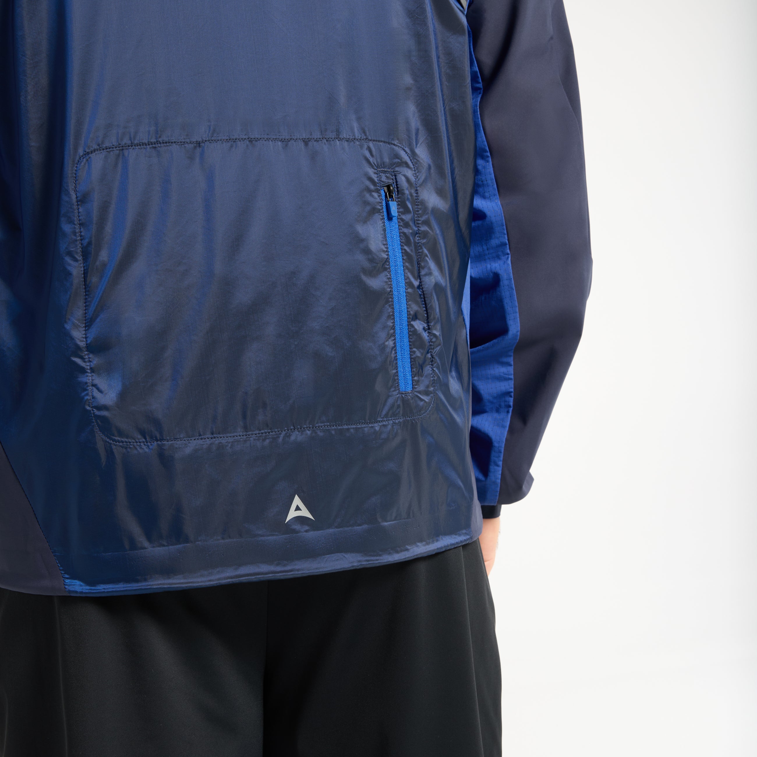 Men's Lightweight Windbreaker Jacket - Navy / Cobalt Blue
