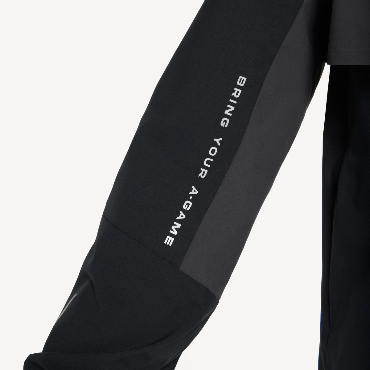 Men's Panelled Lightweight Jacket - Black / Dk Charcoal