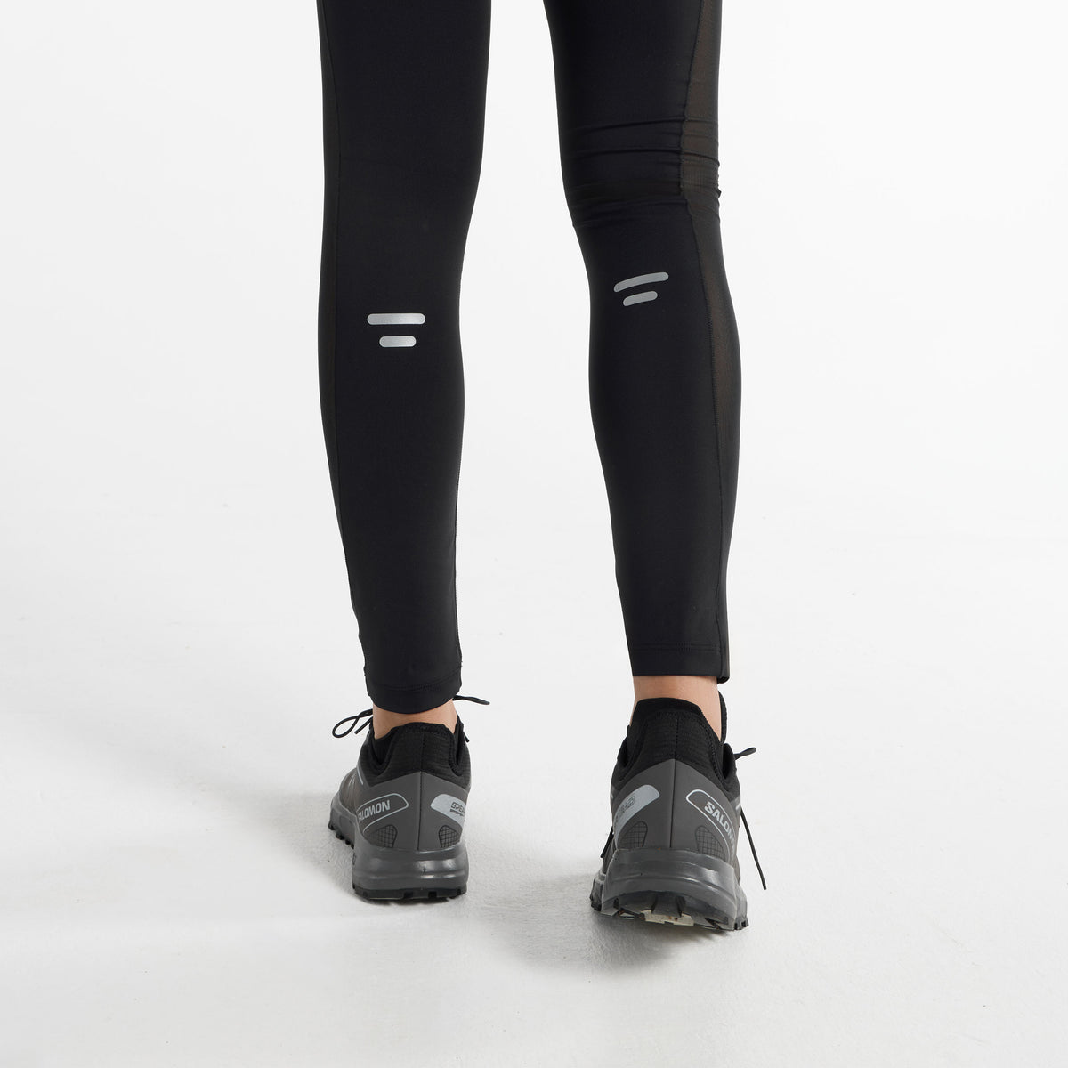 Women's Reflective Running Leggings - Black