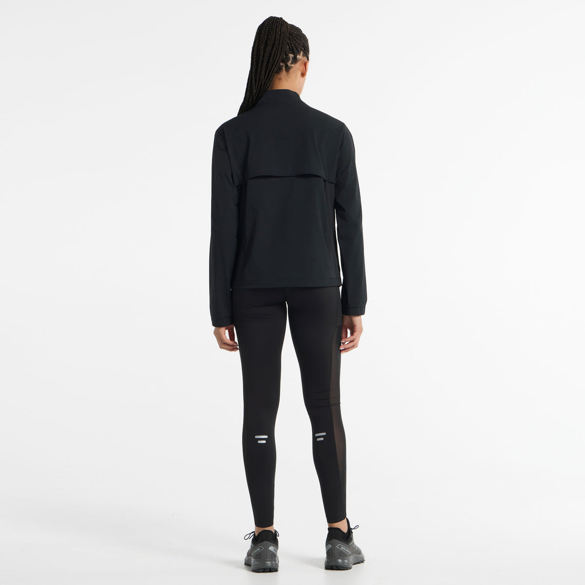 Women's Half Zip Pullover Jacket - Black