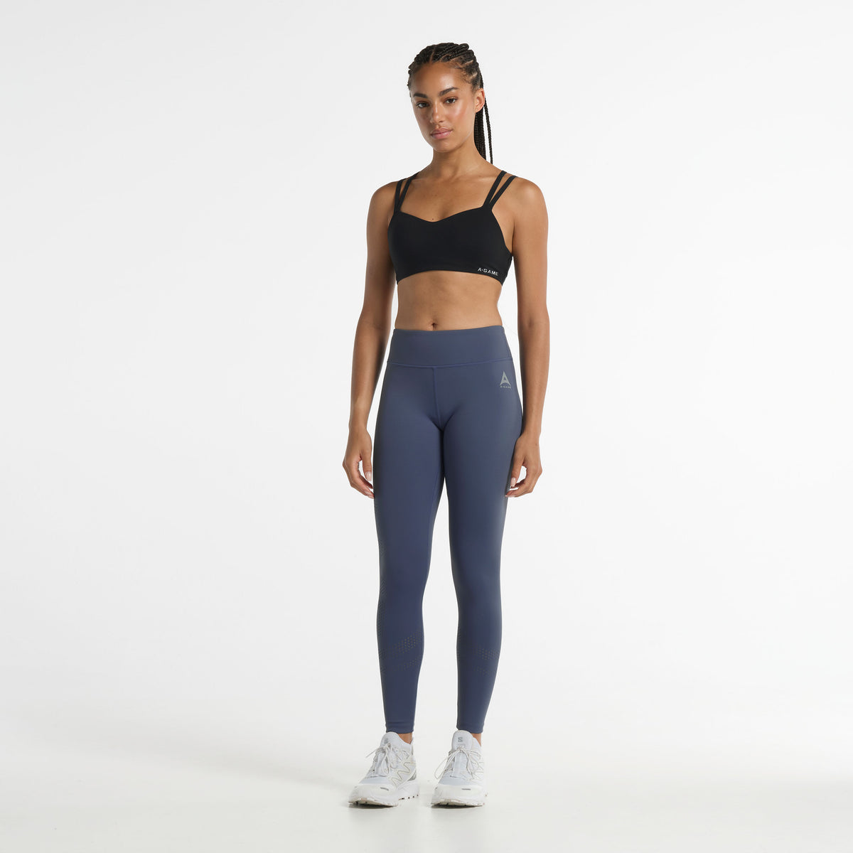 Women's High Waisted Training Leggings - Blue