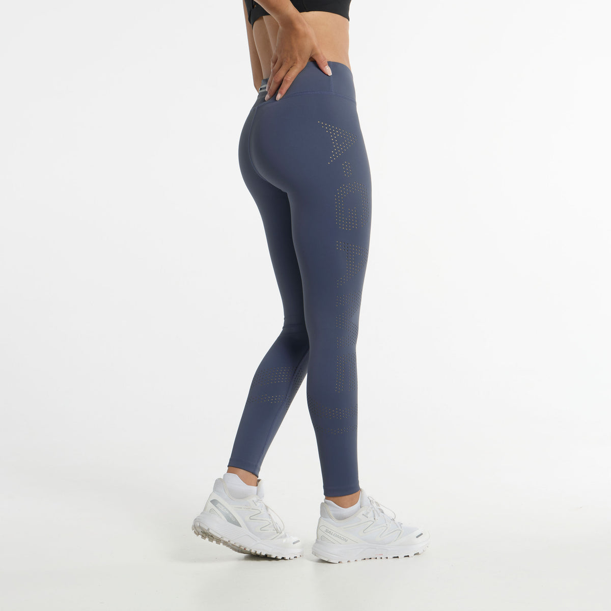 Women's High Waisted Training Leggings - Blue