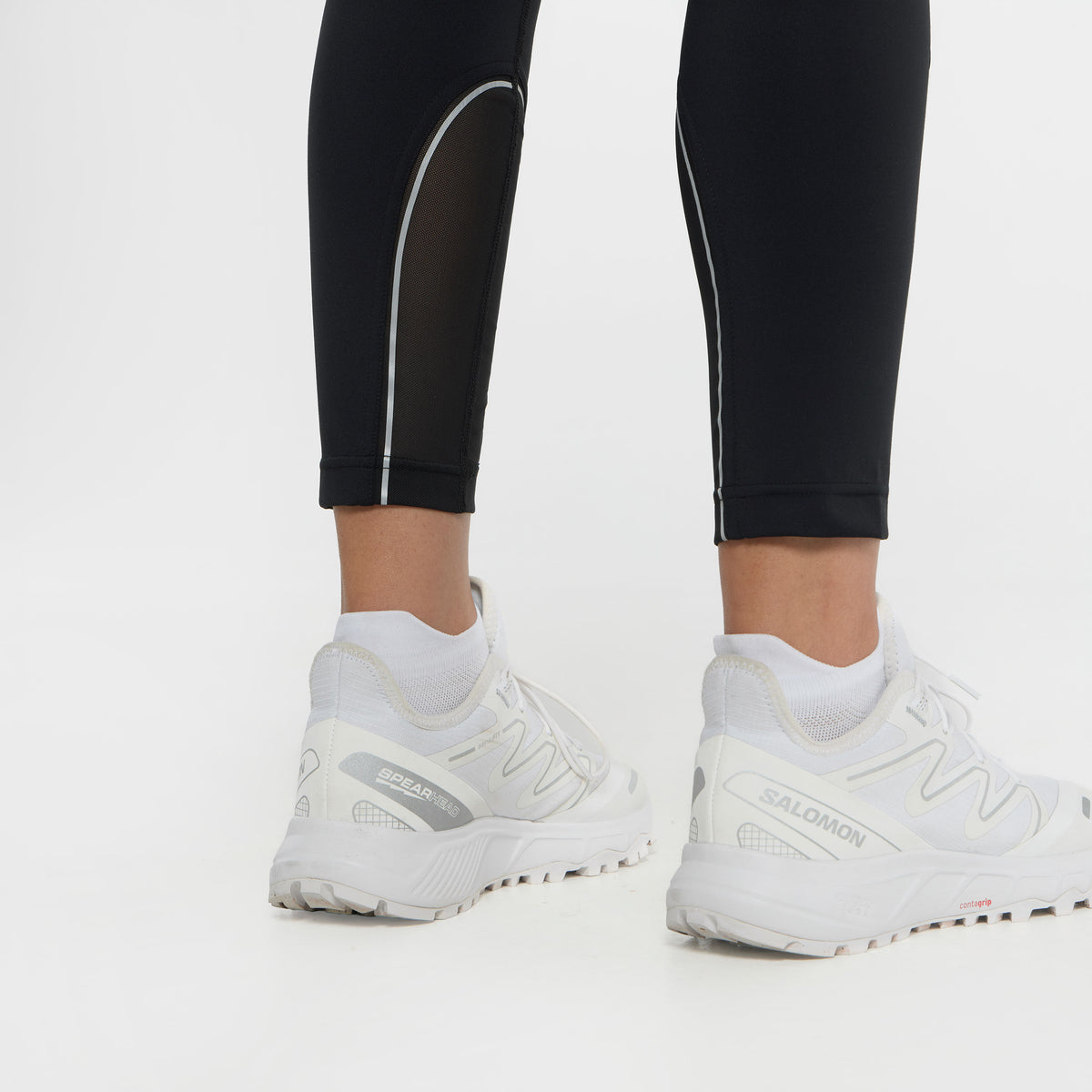 Women's Reflective Running Leggings - Black