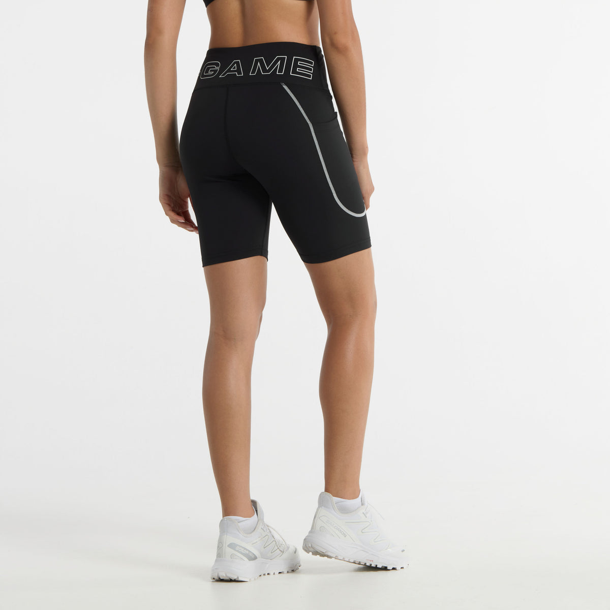 Women's High Rise Biker Shorts - Black