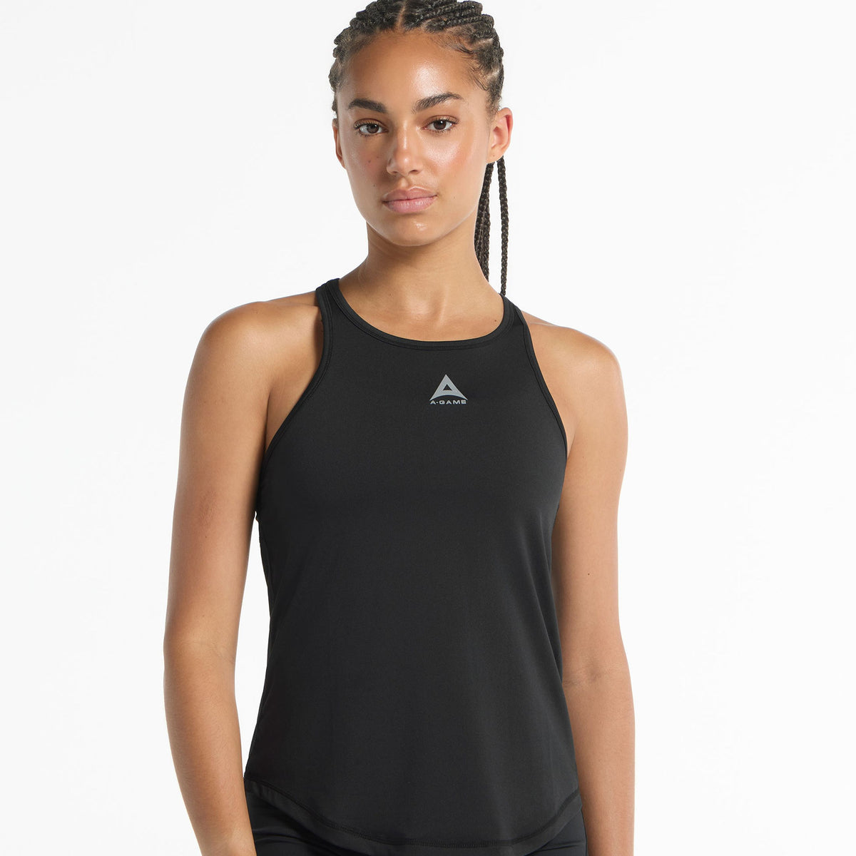 Women's Relaxed Racer Back Vest - Black