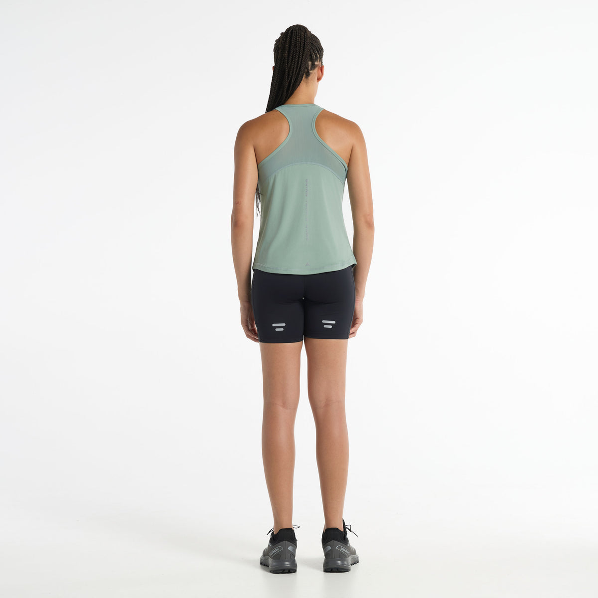 Women's Relaxed Racer Back Vest - Sage Green
