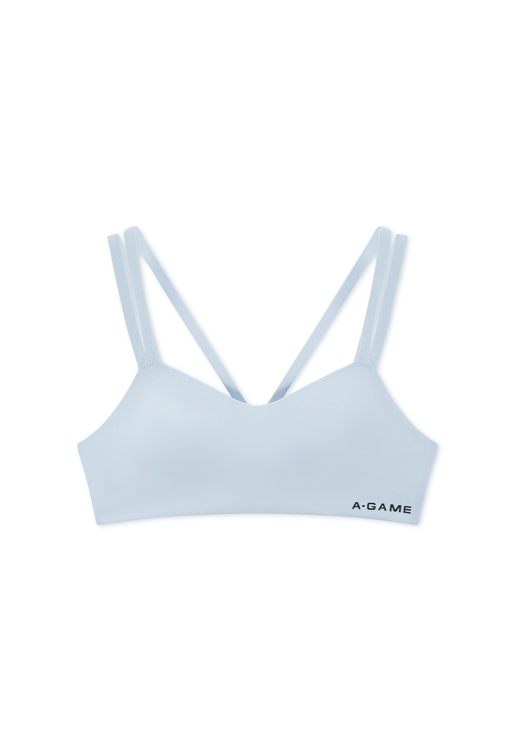 WOMENS LIGHT SUPPORT SPORTS BRAS - PALE BLUE