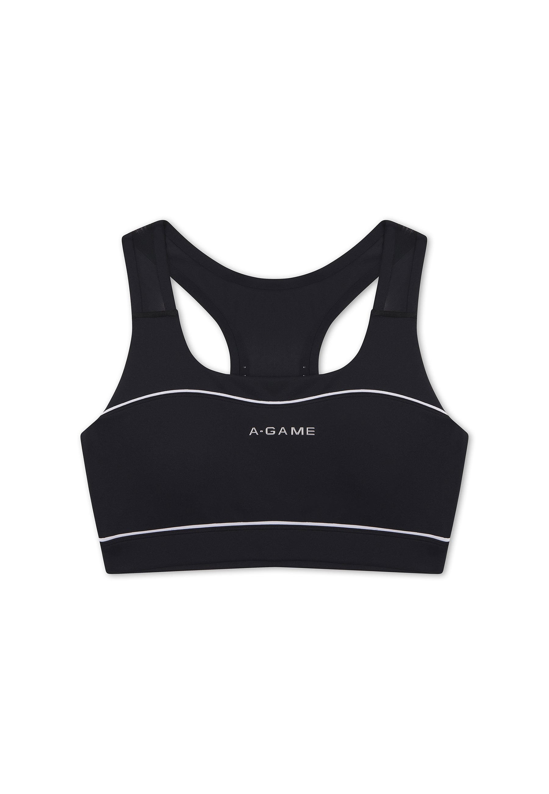 WOMENS LIGHT SUPPORT WORKOUT SPORTS BRAS - BLACK