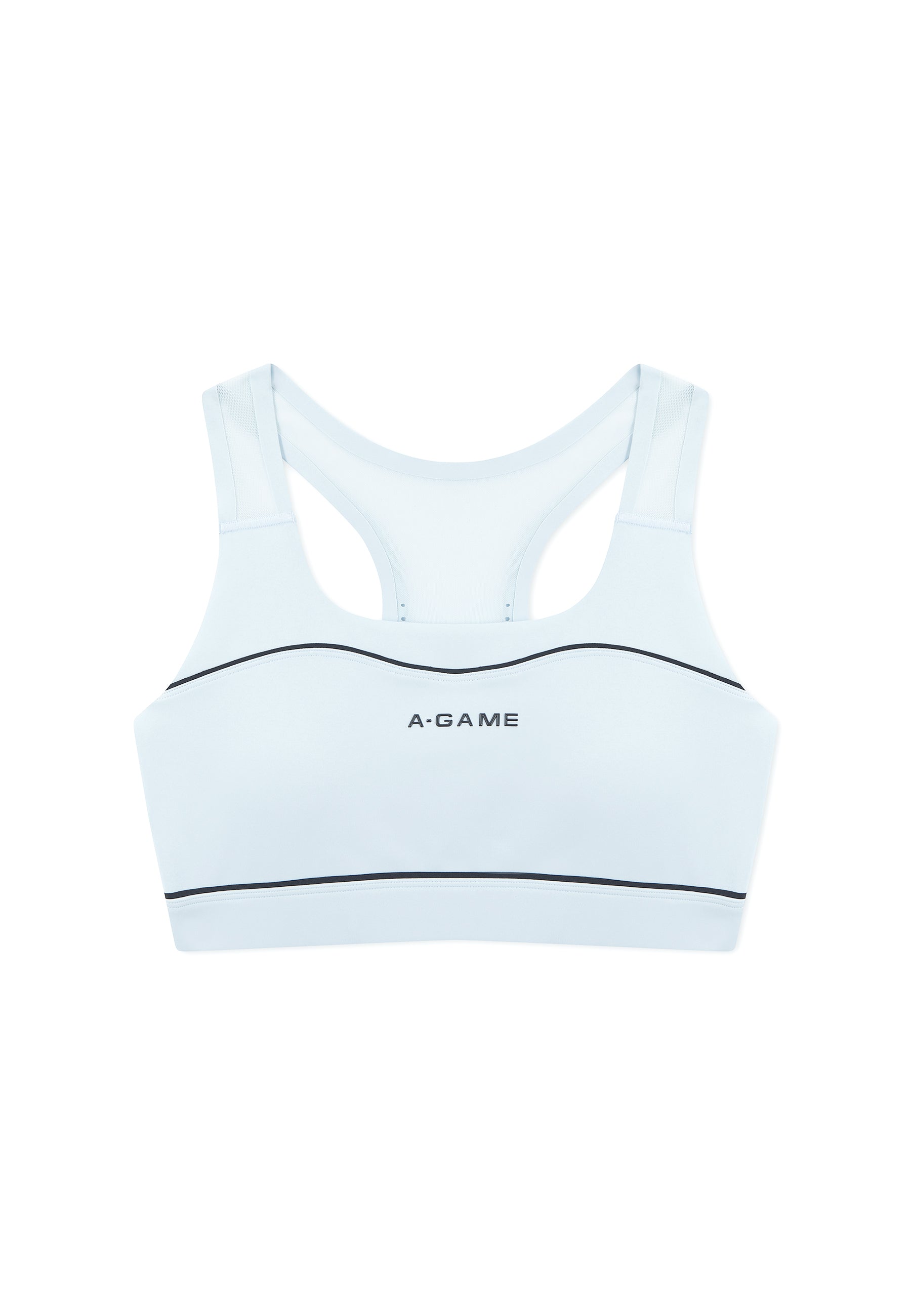 WOMENS LIGHT SUPPORT WORKOUT SPORTS BRAS - PALE BLUE