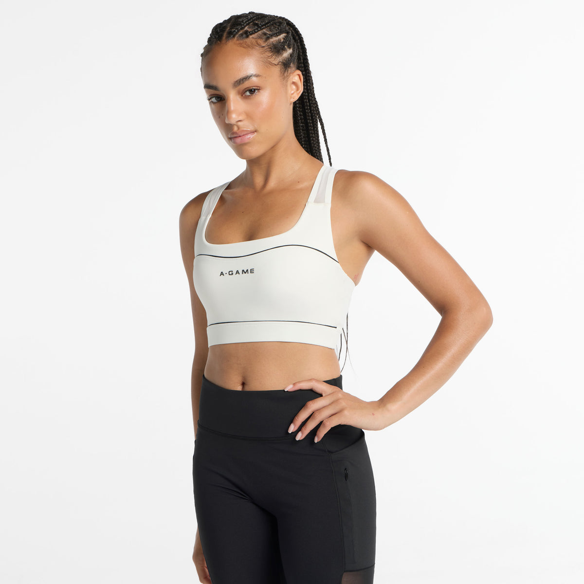 Women's Light Support Sports Bra - Ecru
