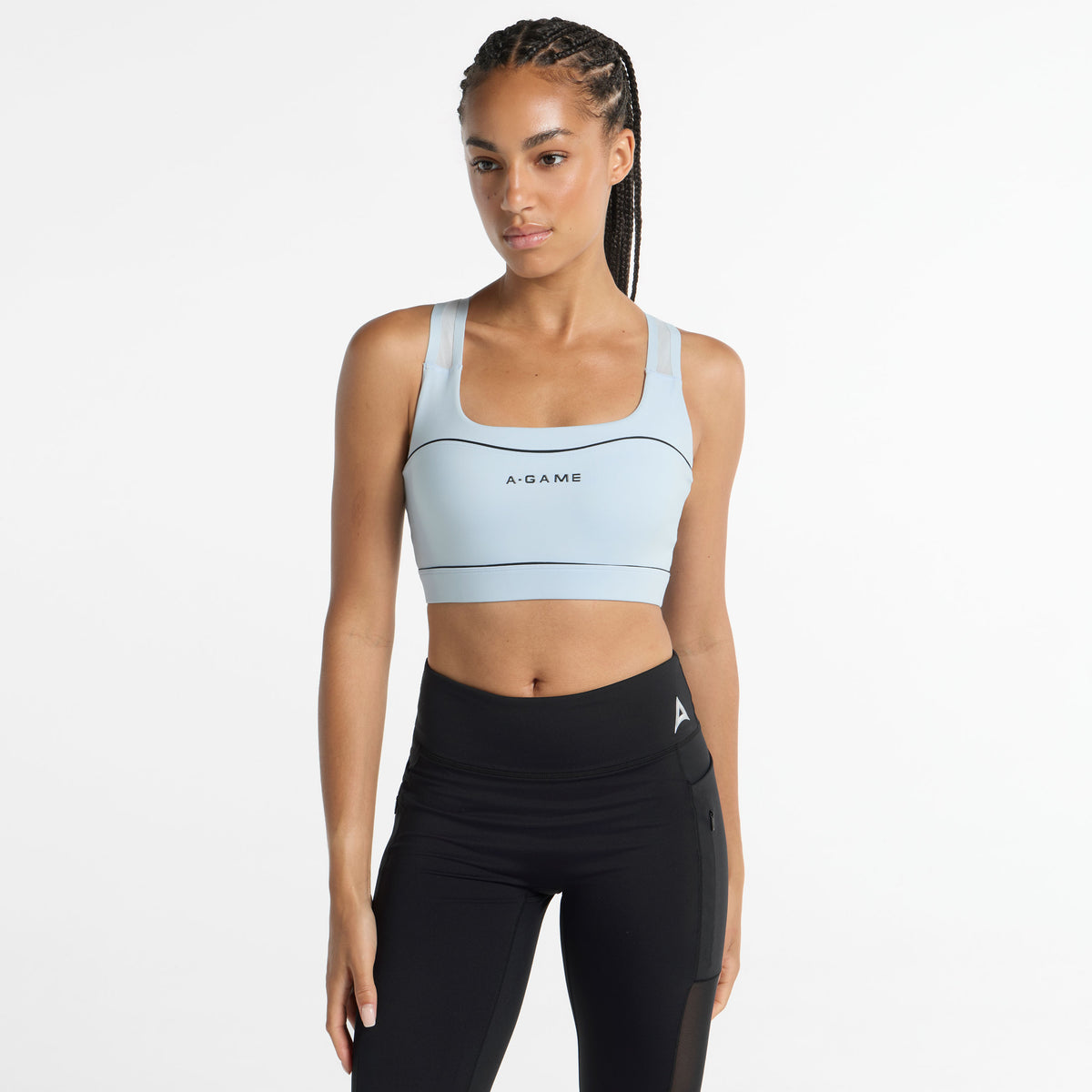 Women's Light Support Sports Bra - Pale Blue