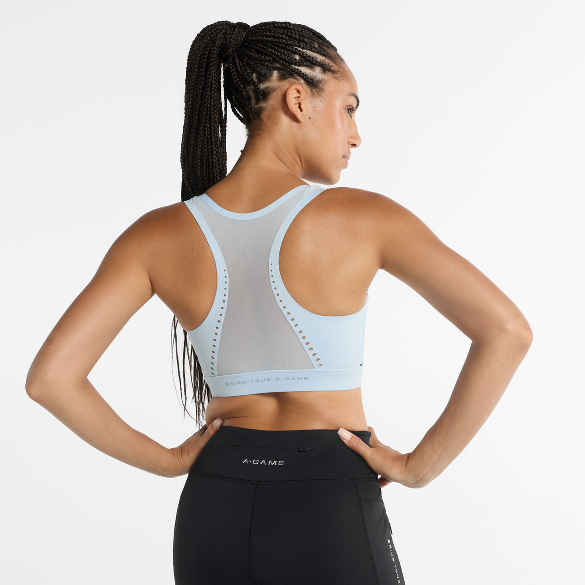 Women's Light Support Sports Bra - Pale Blue
