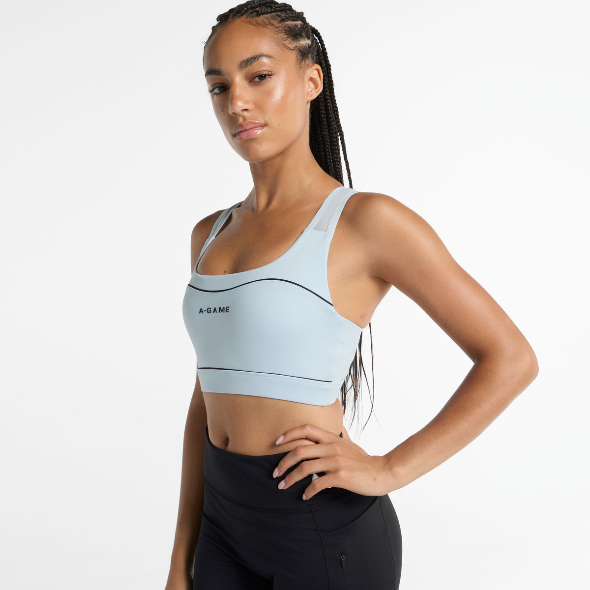 Women's Light Support Sports Bra - Pale Blue