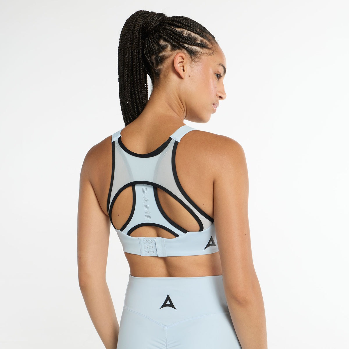 WOMEN'S HIGH SUPPORT SPORTS BRA - PALE BLUE