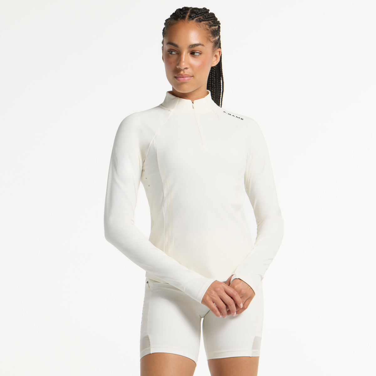 Women's Core Training 1/4 Zip - Ecru