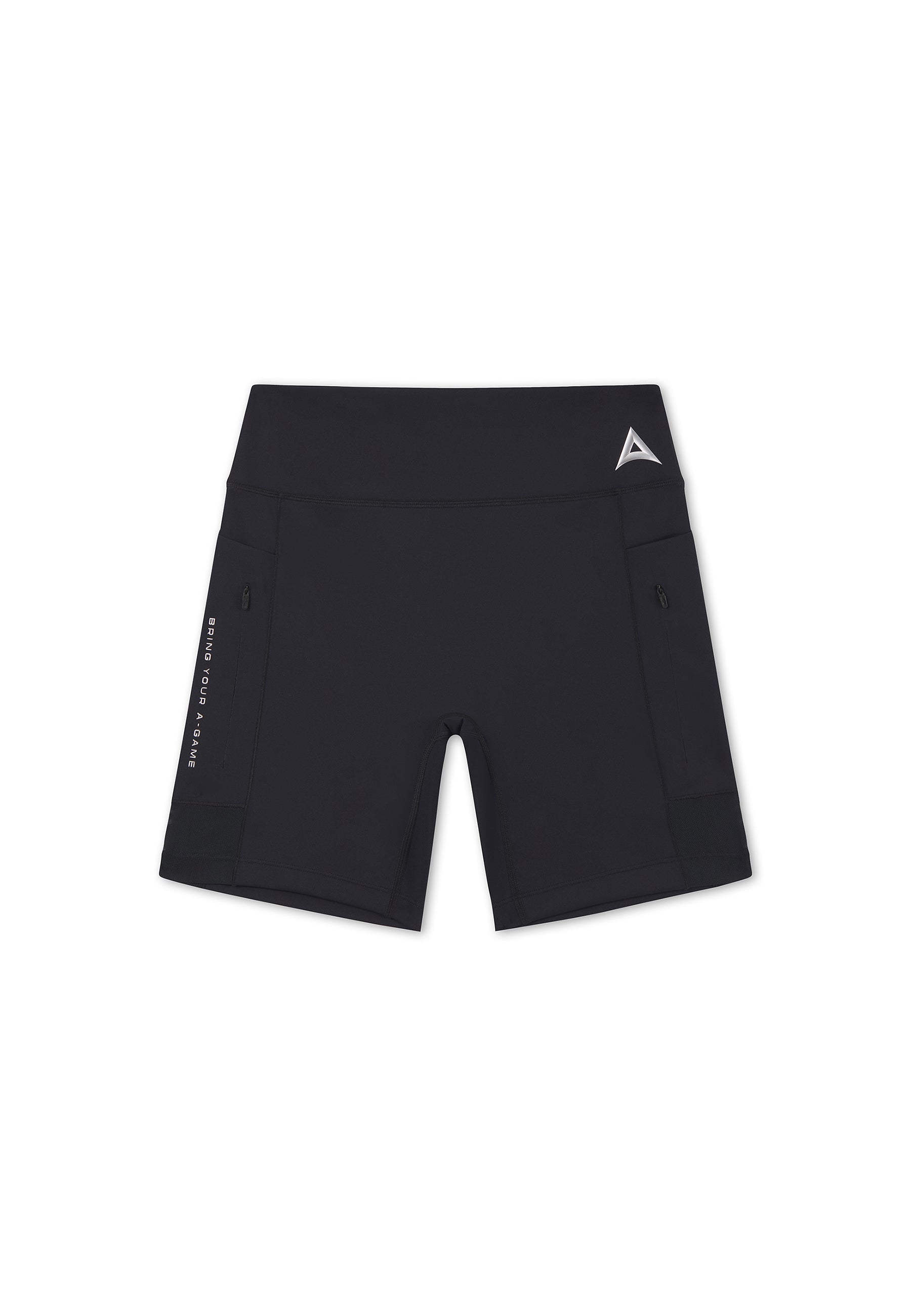 WOMENS REFLECTIVE RUNNING SHORTS - BLACK