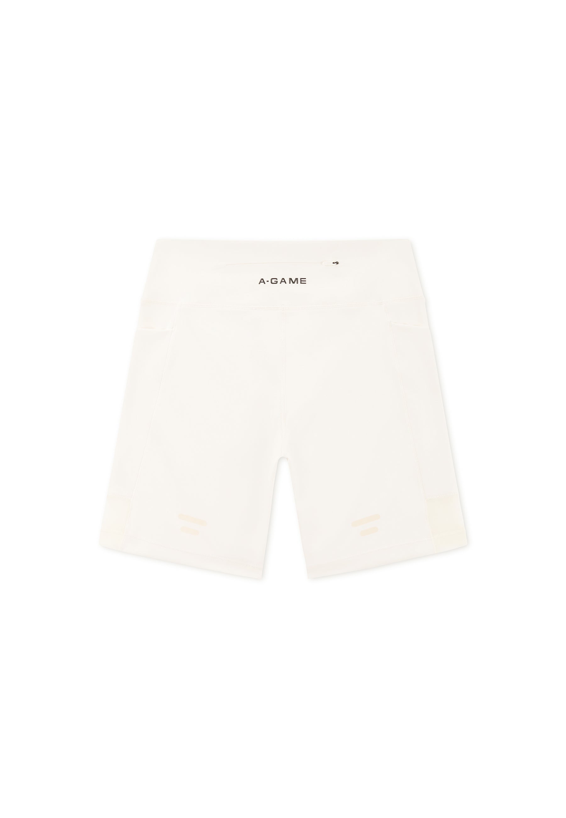 WOMENS REFLECTIVE RUNNING SHORTS - ECRU