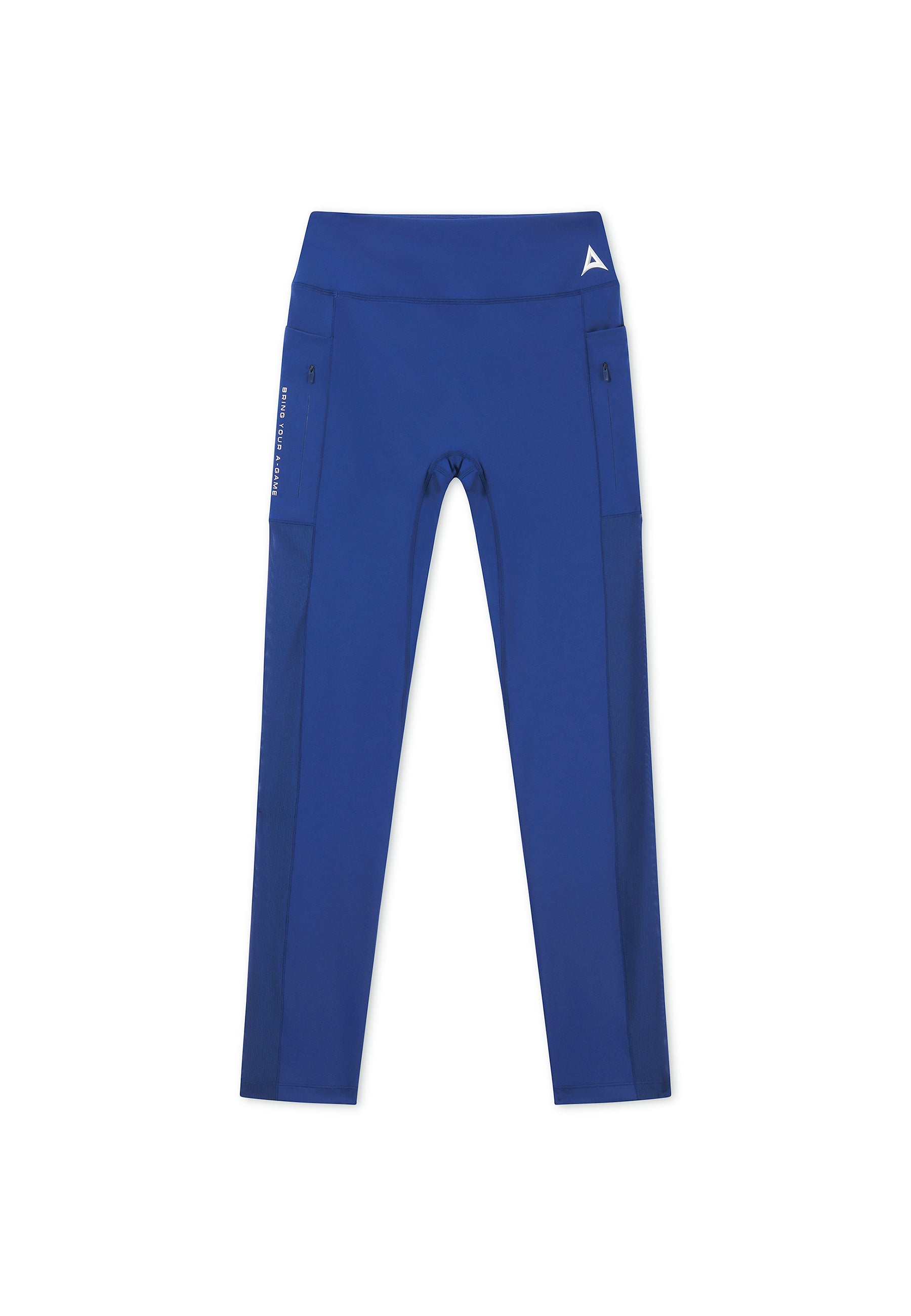 WOMENS REFLECTIVE RUNNING LEGGINGS - NAVY