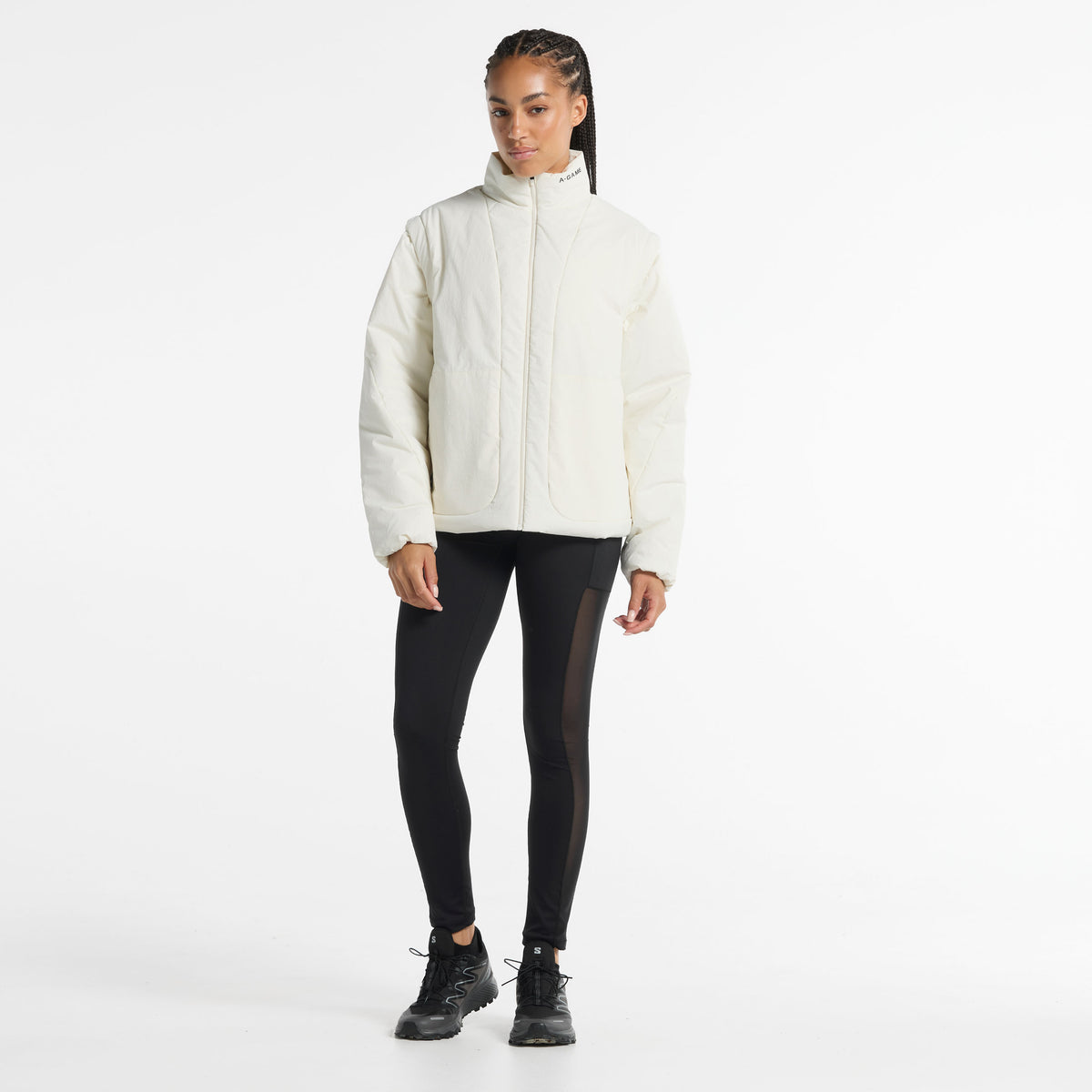 Women's Lightweight Padded Jacket - Ecru